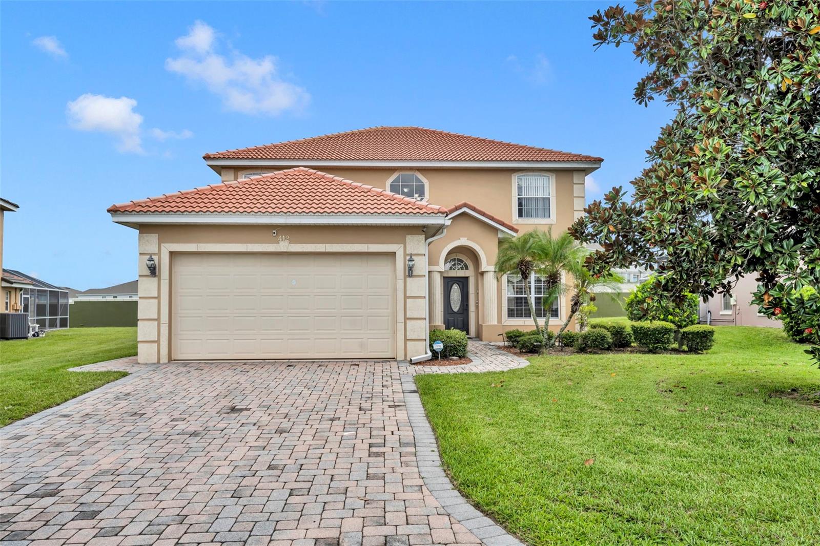 Are you looking for a beautiful Florida Vacation Home that can also pay for itself with short-term rental income? If so, your search is over! This stunning 5-bedroom, 5.5-bath Pool Home sits on a quiet cul-de-sac in the gated community of Vista Park and is zoned for use as either a Primary Residence OR for use as a Short-Term Vacation Rental. It boasts a spacious open-concept floor plan with Dual Primary Suites, with one of the Primary Suites conveniently located on the 1st Floor! Being sold fully furnished with bookings already in place, this property is truly turnkey and vacation ready.
Inside, enjoy easy-care tile flooring throughout the main living areas, new luxury vinyl plank floors upstairs, high ceilings and lots of windows for great natural light. The open Living, Dining, and Kitchen spaces create the perfect layout for entertaining family and friends. The Garage has been converted into a game room with its own mini-split A/C, providing extra fun and comfort year-round.
You have your choice of outdoor living spaces: the Second-Floor Balcony or the Covered Lanai, both overlooking the South-facing Heated and Screened Pool and Hot Tub. With indoor/outdoor living at its finest, this home is perfect as a primary residence, vacation getaway, or investment property.
Recent updates to this home include -
• Full Smart Home features
• New pool heater (2024)
• New water heater (2024)
• New exterior furniture (2023)
• New appliances (2023)
• Interior & exterior paint (2022)
• New interior furniture (2022)
• Updated A/C units (2022 & 2020)
The 2nd Floor is home to the Second Primary Suite, featuring a spacious en-suite Bathroom, plus Bedrooms Four and Five that share a Jack & Jill bathroom. With so much space and flexibility, every guest or family member will feel right at home.
Located on Hwy 27 just east of US Hwy 192, Vista Park provides easy access to Disney and other area theme parks, major golf courses, resorts, shopping, dining, and more. HOA fees are very low, helping ensure that your investment is both enjoyable and profitable. Don’t miss your chance to own this beautifully updated, fully furnished pool home in an unbeatable location!