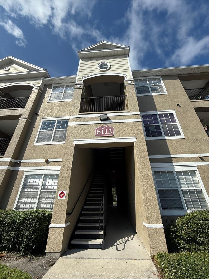 Outstanding location! This 1 bedroom, 1 bath is located on the second floor with a pond view from the solarium, ceiling Fan, carpeting, Alarm system, Electronic Thermostat, . Open floor plan. The Villa Valencia Condo is less than 2 miles from Valencia Community College East and Advent Health East Orlando. Less than 15 miles from the University of Central Florida (UCF). The Orlando International Airport is less than 18 miles. Villa Valencia is a gated community with a Beautiful Clubhouse. Some of Villa Valencia’s Community amenities are kitchen space, computer lab/business center, swimming pool, large sundeck , playground, car wash and vacuum area, dog park, walking Paths, Private garages available, 24-hour gym and much more! This location puts you close to top employers, shopping, and entertainment venues.