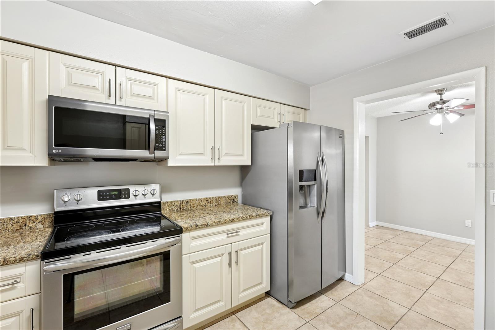 Home was freshly painted! Discover the perfect blend of charm, comfort, and space in this one-of-a-kind 4-bedroom, 2-bathroom home located in the heart of Seffner. From the moment you step inside, you'll be impressed by the spacious layout, tile flooring, and tasteful interior finishes that create a warm and inviting atmosphere.
The kitchen is a true highlight, offering sleek granite countertops, stainless steel appliances, and ample cabinet space, ideal for both everyday cooking and entertaining. Relax in the cozy family room featuring a stunning stone fireplace that adds character and a welcoming focal point. Each bedroom provides plenty of natural light and versatility for your family's needs. Washer and dryer included!
Step outside to your massive fenced-in backyard—perfect for outdoor gatherings, playtime, or simply enjoying Florida’s sunshine in your own private oasis. This home is conveniently located near top dining spots, major highways for easy commuting, and the beautiful Diamond Hill Golf Club.
Don’t miss out on this exceptional opportunity to make this wonderful property your new home. Schedule your private tour today!