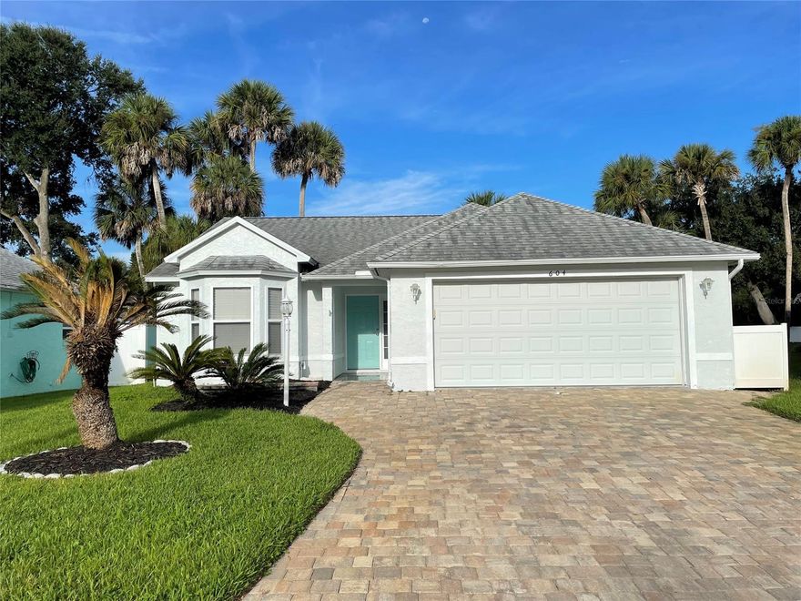 This Charming 2 Bedroom 2 full bathroom home is centrally located in a quiet, reserved neighborhood on a cul-de-sac. Sit on your back porch with pond front views. Only half a mile from Hidden Lakes & The Municipal Golf Course. 2 Miles from Flagler Avenue and all of the beautiful New Smyrna Beaches. Comes fully furnished. Application & Background Check required. First Month & Security Deposit required. Available October 1st, One Year Lease.