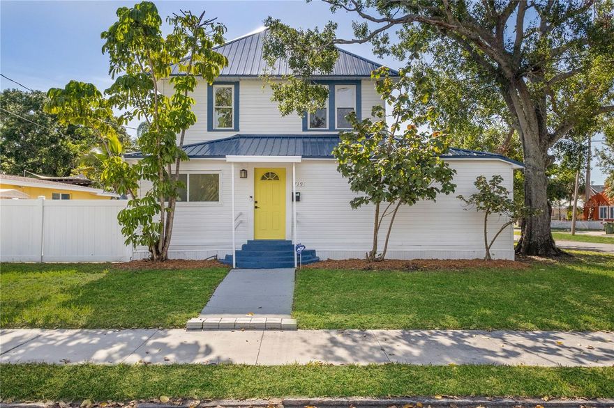 ***PRICED TO SELL*** Charming 1920s Updated Historic Home that will qualify for FHA buyers – Step into timeless elegance with this beautifully updated 1920s residence, ideally situated on a coveted corner lot in the highly sought-after White Bear Park neighborhood—just a short walk from Pier 22 and the vibrant heart of downtown Bradenton. Framed by a stunning mature Banyan tree, this 4-bedroom, 2.5-bath home blends classic Florida charm with modern upgrades, including a brand-new metal roof (no insurance issues here), luxury plank flooring, fresh interior texture and paint, and stylish new baseboards. The kitchen features granite countertops and ample space for culinary creations, complemented by a dedicated laundry room for added convenience. A walk-up attic offers generous storage, and the fully fenced backyard creates a private oasis for entertaining, relaxing, or letting pets roam. With Bradenton’s rich architectural heritage and old Florida character on full display, this home is just a short drive to world-famous Anna Maria Island and within walking distance to restaurants, pubs, and everything else that defines the Florida lifestyle.