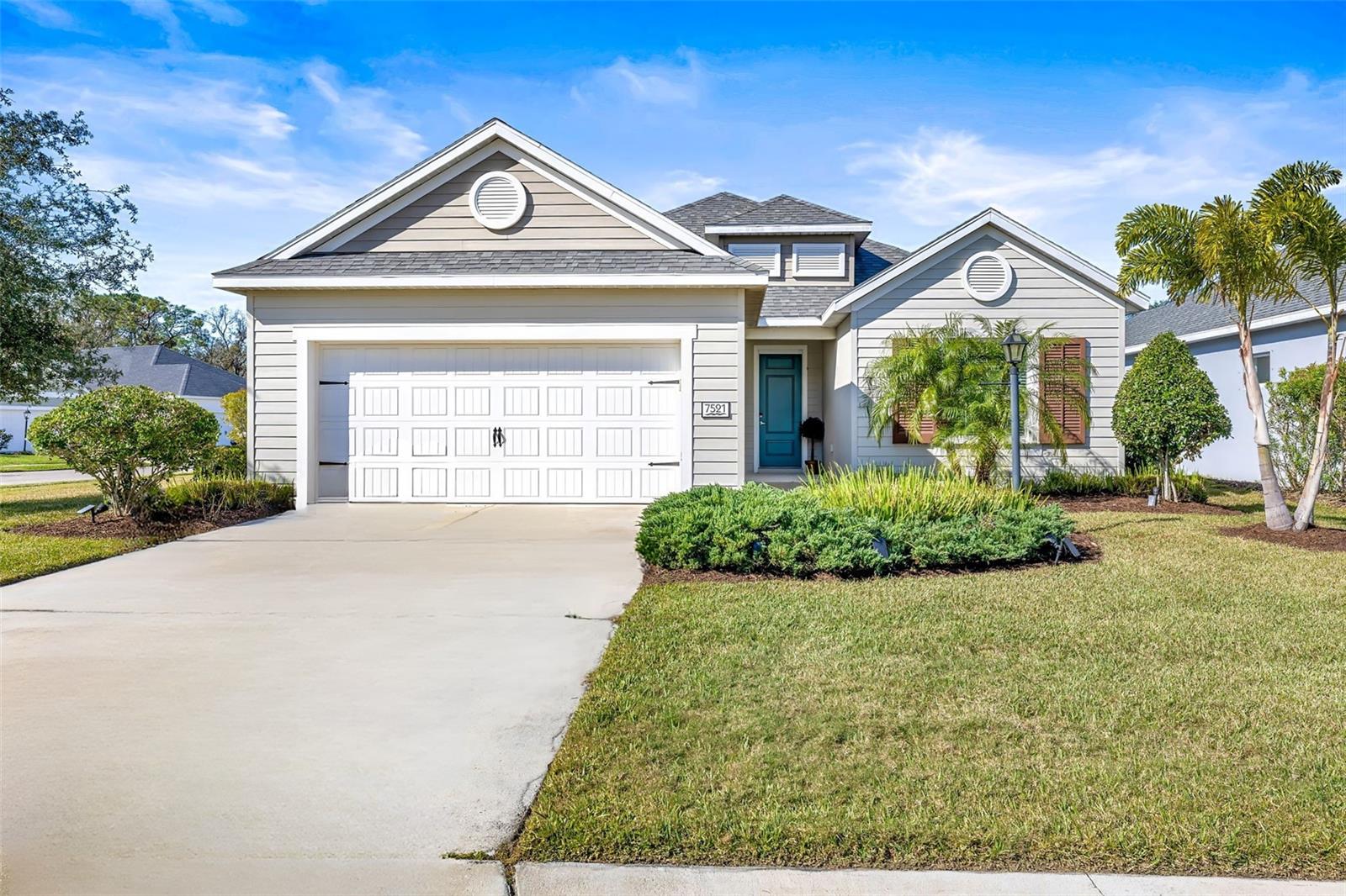 **Price Reduction and $5,000 in Closing Cost Assistance Offered by Seller!**
Welcome to the Beautiful Resort-Style gated community of The Ridge at Crossing Creek! If you are looking for your forever Florida home, this charming and spacious home offers a perfect blend of comfort, privacy, and modern style. Boasting 2,136 sq. ft. of well-planned living space, it is the largest one-level floor plan in the community. Situated on a large corner lot with plenty of room to add a fence, this home features 3 generous bedrooms, 2 bathrooms, a large office/den, and an oversized 2-car garage. The split floor plan provides plenty of privacy, with the Master Bedroom tucked in the rear of the home and guest bedrooms located at the front of the home.
The heart of this stunning home is the open concept Living room and Dining room that features high ceilings that fills the home with lots of light. The well-appointed Kitchen is a chef’s and entertainer’s dream, featuring stainless steel appliances, cabinets, granite countertops, a breakfast bar, and a separate Breakfast nook. The sliders located adjacent to the Kitchen open up to a screened lanai with beautiful views of lush landscaping that create a peaceful retreat.
The large Master Bedroom includes a built-in closet, a separate walk-in closet, and an ensuite bath. With no CDD, this peaceful gated community offers Resort-Style amenities such as a community pool, a relaxing pavilion with a gas grill, walking trails, and a nature preserve.
This beautiful home is conveniently located close to great schools, world-class shopping, awesome dining, fun entertainment, close proximity to Sarasota, Tampa, St. Petersburg, and the beautiful Gulf Coast Beaches and is ideal for embracing the Florida lifestyle. Don’t miss out on this great opportunity and schedule a showing today!