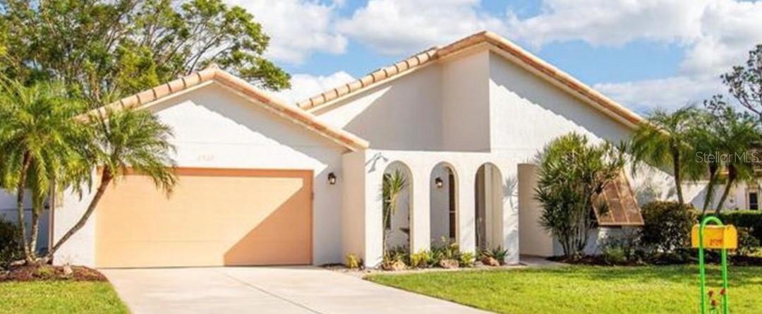 STILL AVAILABLE FEBRUARY - APRIL 2025!! BOOK NOW!! The Best of Both Worlds! Enjoy the privacy of a single-family home in The Meadows, a serene, park-like community just 15 minutes from downtown Sarasota. Nestled on a third of an acre, this home welcomes you with a charming arched courtyard. Inside, natural light fills the space through abundant windows, complemented by vaulted ceilings in the great room and a wall of sliders leading to the Florida room and a spacious, walled-in screened patio. The updated kitchen shines with granite countertops, white cabinetry, stainless steel appliances, and a sunny breakfast nook. The expansive main suite impresses with generous closet space, updated vanities, and a frameless glass walk-in shower. This home is steps away from the heated community pool, just three blocks from the shopping village, and close to all the amenities The Meadows has to offer. Spanning 1,600 acres of lush greenery, The Meadows is a resort-style community featuring 14 miles of trails, a fitness center, Jr. Olympic pool, pickleball courts, dining venues, and pay-to-play golf and tennis. Ideally located near award-winning beaches, arts and culture, and just 2 miles from Benderson Park, the future Sarasota Orchestra, and The Mall at University Town Center, a world-class shopping and dining destination. This is Florida living at its finest! THE OWNER STORES HIS CARS IN THE GARAGE.