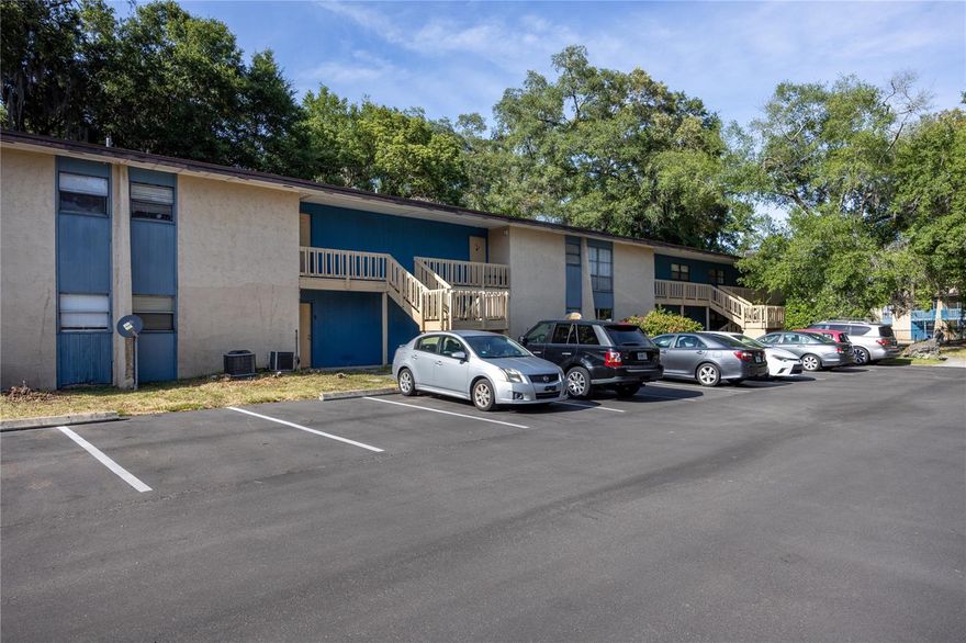 First floor 2 Bed 1 Bath in Brandywine. Great location near University of Florida, Shands, Celebration Point, and many dining options. This condo features a newly replaced HVAC (2024) and tile flooring throughout the living room and bedrooms. Brandywine has many community amenities, including a pool, game room, laundry facilities, exercise room, and clubhouse. Association dues include high-speed internet through Gator Net, water, lawn care, exterior maintenance, and pest control. Located close to bus routes on Archer Road.