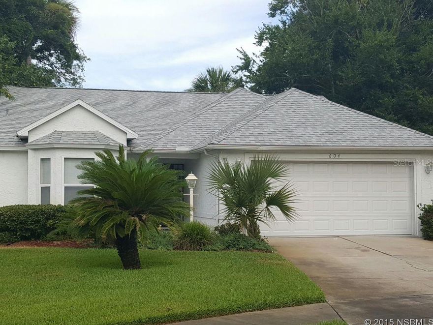 Well maintained home in Century Woods overlooking pond and situated on a quiet cul-de-sac. Newer roof newer a/c and some newer appliances. Centrally located close to shopping in the heart of New Smyrna. ;Water: City