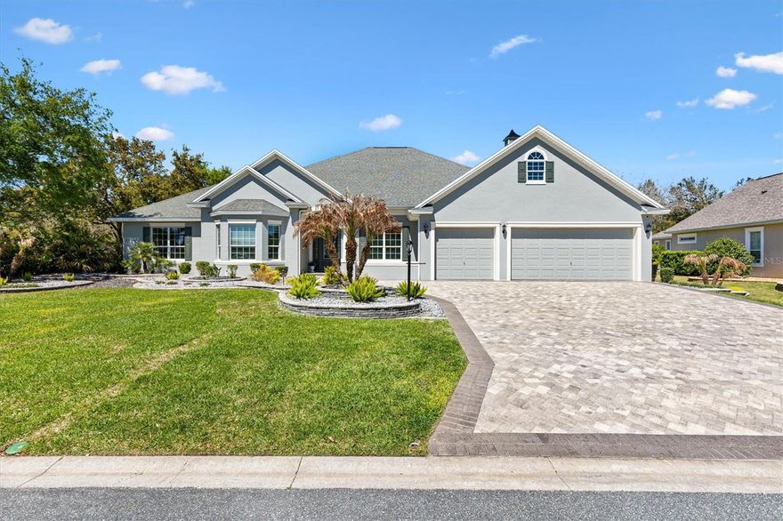 Welcome to this beautiful and spacious SANIBEL Model home in the sought after VILLAGES of BRIDGEPORT at LAUREL VALLEY. This 3 BR 2 BA home is perfectly situated on a meticulously maintained lot and boasts over 3600 square feet of under air living space. It combines elegance with modern comfort creating a perfect setting for entertainment and relaxation. As you enter through the front door, you are greeted by high ceilings, wide open living and dining areas, and expansive view of the pool. As you pass through the living room and out the sliding glass doors you will enter another separate family room with lots of room for entertaining or just relaxing with awesome views of the pool! At the touch of a button the privacy shades can be lowered on all the windows or each individual window as well.  The kitchen boasts generous amounts of cabinet space and more than ample counter space which makes entertainment and food prep magically simple! The home features a dual filter KINETICO water filtration system providing filtered water for the whole house, as well as a reverse osmosis drink station at the kitchen sink and ice maker for refrigerator. This is a great alternative to buying bottled water! After passing through the spacious laundry room you will enter the over sized garage with enough room to house 2 cars, a golf cart with room left over for work benches and all your favorite tools. The garage is climate controlled and is lined with an abundance of overhead storage cabinets that can easily be accessed by a movable commercial grade ladder system. There are 12 overhead cabinets (35"H x 32"W) and offers an incredible amount of additional storage! The best part is yet to come! At the touch of a button, the "Majic Stair" all metal motorized stair system descends from the ceiling. This staircase has dual handrails and non skid treads for safe and easy access to the attic. For the heavier items there is a 200 lb capacity cable lift system that can be used to lift items up or down from the attic. Once up in the MEGA sized attic there is plenty of room to stand and walk around and there is over 200 sq ft of reinforced flooring for even more storage!  Out back the giant pool deck has been freshly painted is totally screen enclosed. The pool and outside lighting are all computer controlled for your comfort and convenience. Come view this beautiful home today and see for yourself the features this home has to offer!