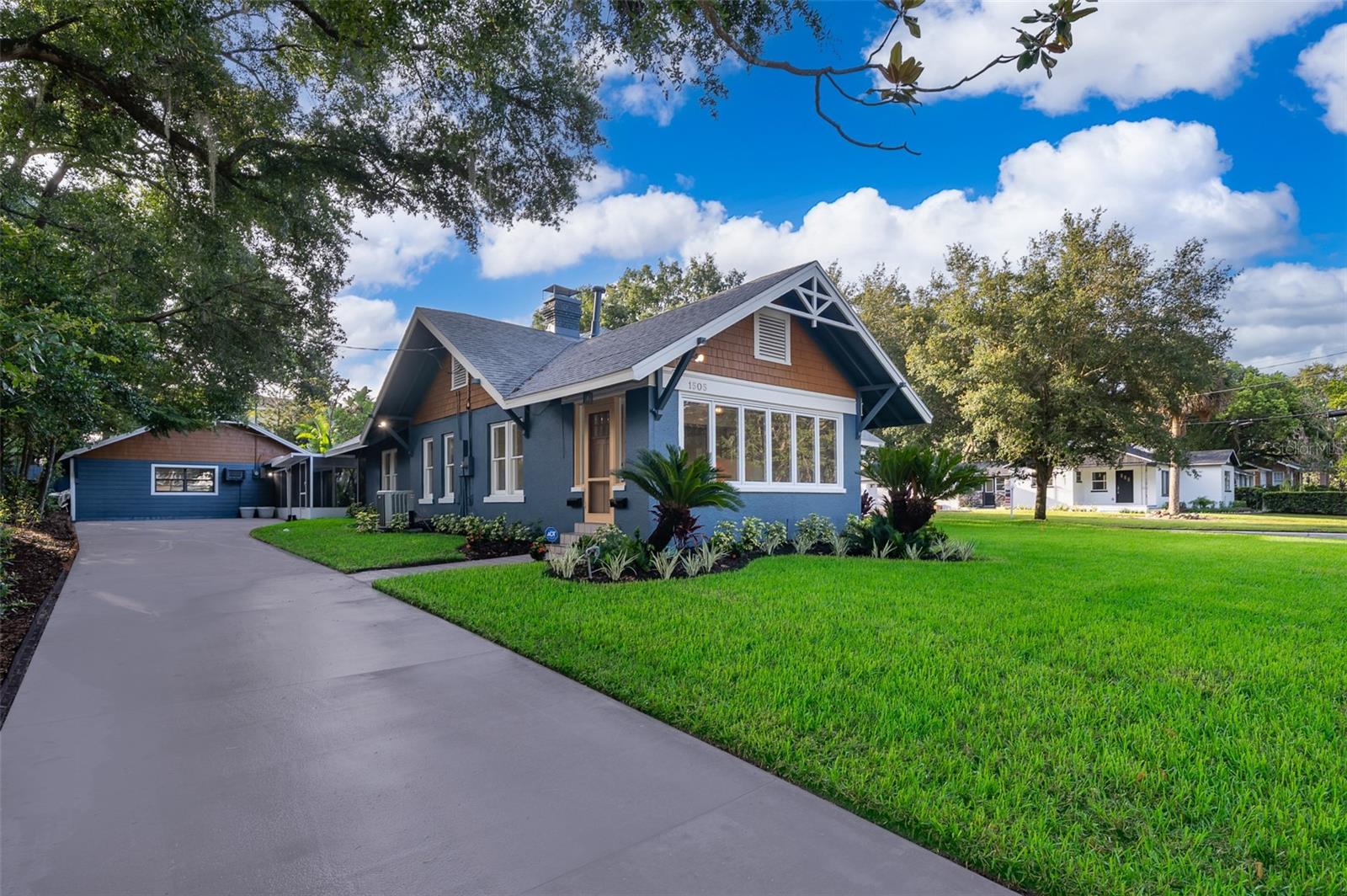 Under contract-accepting backup offers. Elegant Pool Home with Detached ADU within walking distance to the Heart of Orlando. Completely renovated house equipped with BRAND NEW APPLIANCES in both the main home and the guest house. Guest house can be used for Short term renting (Airbnb.)
This rare gem is nestled in highly sought-after Delaney Park. This beautifully RENOVATED estate offers the perfect blend of classic charm and modern luxury, sitting proudly on an oversized, meticulously landscaped lot just minutes from the vibrant heartbeat of Downtown Orlando.
The main house features 3 bedrooms, 2 bathrooms, and 2,693 sf of light-filled living space. Thoughtfully updated throughout, the home showcases timeless architecture, open living and dining areas, and seamless indoor-outdoor flow—ideal for both daily living and entertaining.
Tucked away on the property is a beautifully renovated detached 1-bedroom, 1-bathroom guest house (801 SF), perfect for extended family, guests, a private office, or an income-generating opportunity. Whether you're welcoming visitors or need a quiet retreat, this versatile space offers flexibility without compromise.
Step outside to your own private paradise: a resort-style pool equipped with a brand new liner, lush tropical landscaping, and a huge backyard oasis perfect for entertaining under the stars or relaxing in total privacy.
Located just minutes from Lake Eola, Orlando Regional Medical Center, Winnie Palmer Hospital, the Dr. Phillips Performing Arts Center, top-rated dining, nightlife, and entertainment, this home offers the best of urban living while preserving the tranquility and character of its historic neighborhood.
Don’t miss your chance to upgrade your lifestyle by owning a one-of-a-kind estate in one of Orlando’s most prestigious districts. Schedule your showing TODAY!