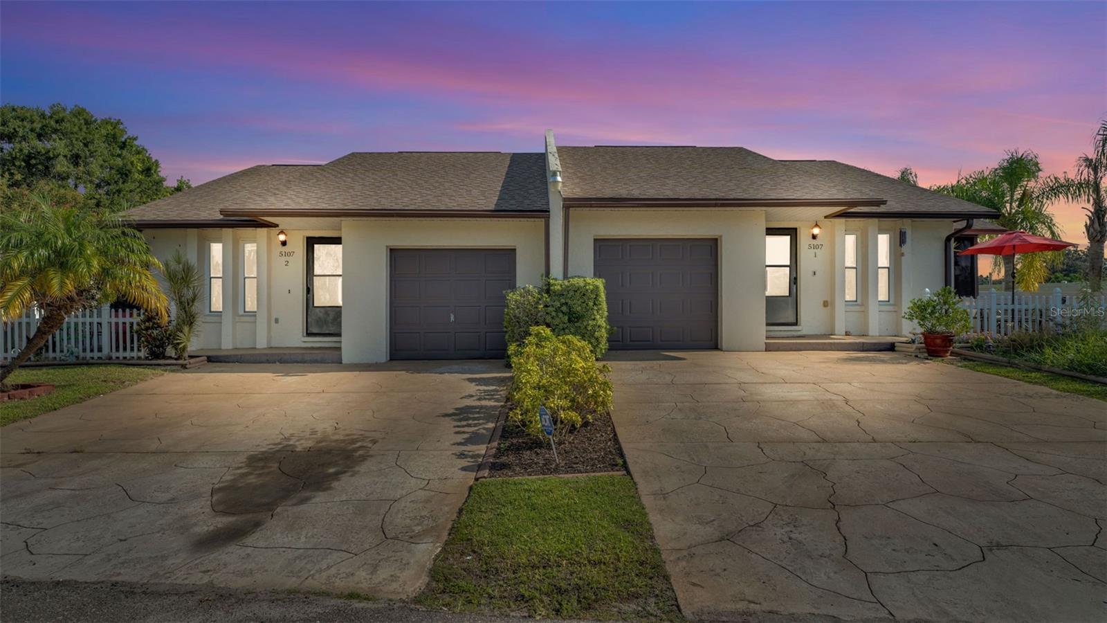 Don't miss this fantastic opportunity to own a full duplex being sold together in a prime South Lakeland location!
Each unit offers 2 bedrooms and 2 bathrooms, featuring high ceilings, private patios, and fenced-in yards for added privacy. One unit also includes a versatile bonus room—perfect for a home office, playroom, or guest space. Both residences come with a one-car garage and are equipped with double-pane and some triple-pane windows for enhanced energy efficiency. The roof was replaced in 2014.
This is an ideal investment opportunity.
Situated on a spacious lot with a large yard, this property is conveniently located near Lakeside Village, Lake Miriam Publix, Home Depot, and offers quick access to the Polk Parkway—making it ideal for both residents and investors alike.
Schedule your showing today!