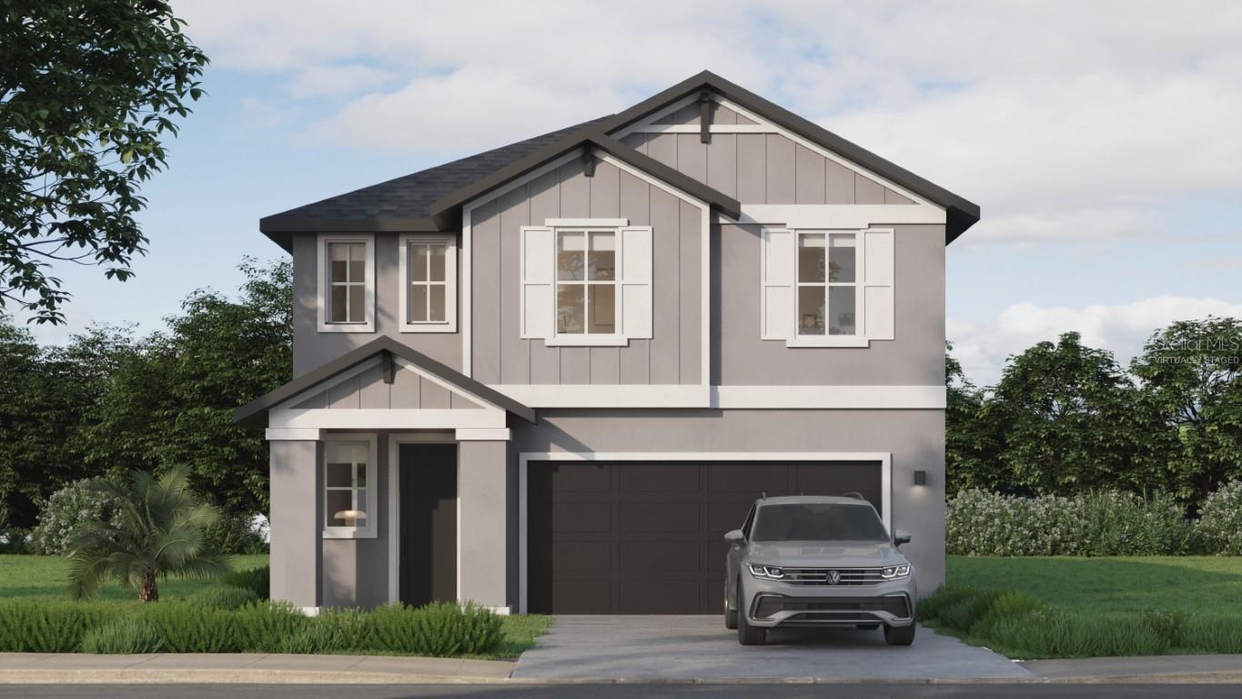 One or more photo(s) has been virtually staged. Pre-Construction. To be built. 2,154 Sq. Ft (Living) | 2,693 Sq. Ft (Total), 4 Bed, 2.5 Bath, 2-Car Garage, Plan Description
The Cremello floor plan is a masterclass in modern design, offering four spacious bedrooms, two baths, and a layout built for elevated living. The expansive great room serves as the centerpiece of the home, anchored by an open-concept kitchen with premium finishes, a large island seating area, and a seamless connection to a formal dining area. A flexible secondary wing houses three bedrooms, while the primary suite is tucked away with spa-like finishes and a walk-in closet. Optional features include a covered patio or extended outdoor living space, perfect for entertaining in Florida’s year-round sunshine. This luxurious residence is located in the highly sought-after Sabana Reserve in Ocala, blending everyday comfort with architectural refinement.
FIRST FLOOR (Opt. Covered Patio), FIRST FLOOR (Opt. Extended Covered Patio)