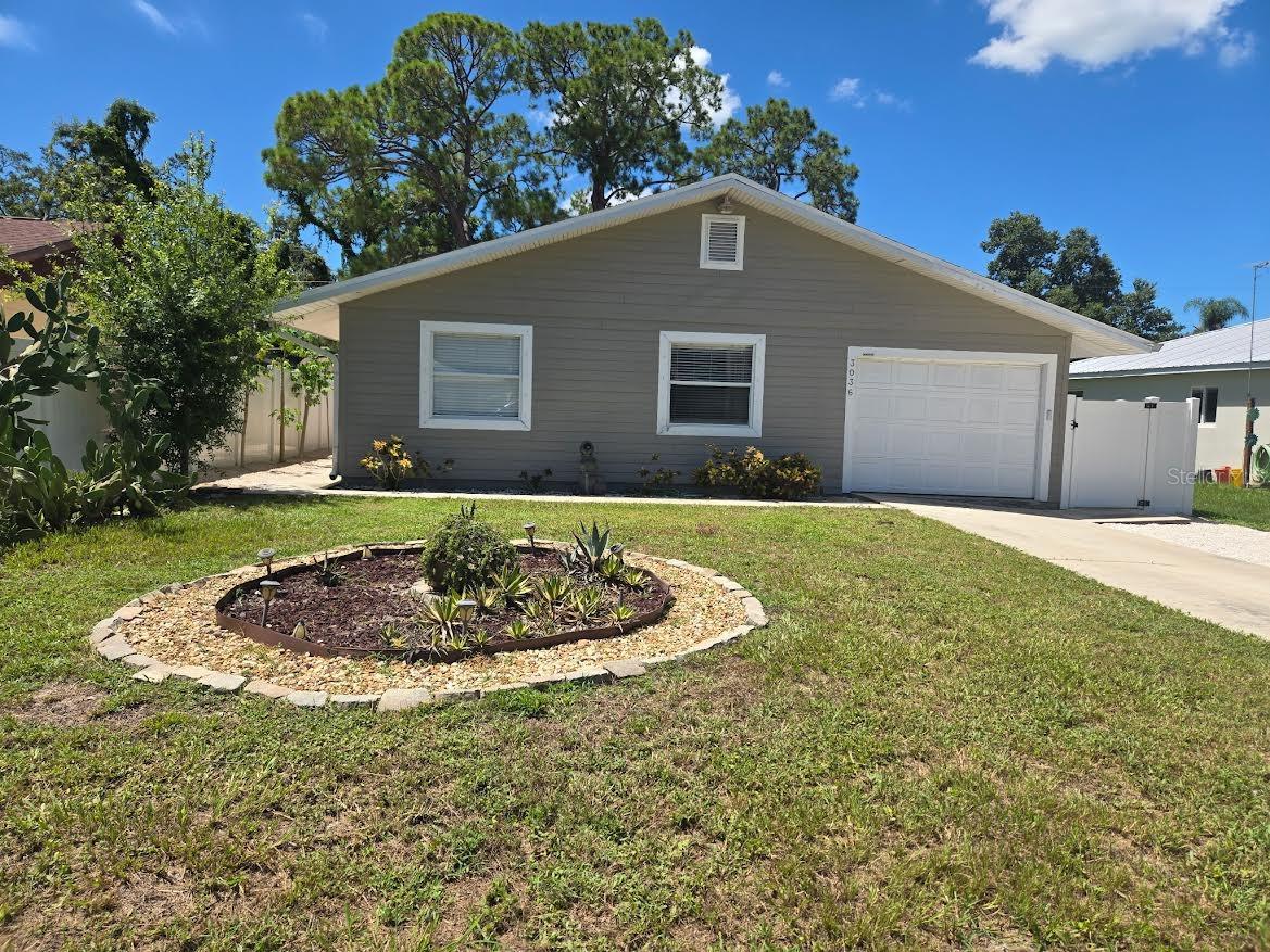 Located in the heart of Sarasota! Welcome to Grove Park! This lovely move-in-ready home with 3BR-2BA, 1 car garage and private fenced in backyard has much to offer. There are not enough words to describe this immaculate & well-maintained home, on a quiet street. RECENT UPGRADES INCLUDE - NEWLY PAINTED INTERIOR, NEW AIR CONDITIONING IN 2024, WASHING MACHINE & DRYER, DISHWASHER, WATER HEATER, GUEST ROOM SHOWER, AND MOST IMPORTANTLY PVC PIPES. All floors are ceramic tile, newer appliances all of which are included, granite kitchen counter tops and stainless-steel appliances. Beautiful French doors that take you to your fully fenced back yard, where you'll love overarching trees providing a shady place to relax, enjoy our perfect Florida weather while sitting in your extremely spacious Florida room, in your comfy chair, sipping your favorite beverage. Only 6 miles to Southgate Mall and short drive to Siesta Key's award-winning beach, and to Downtown Sarasota, Lido Beach, St. Armand's Circle, and commuters are only 10 minutes to I-75.