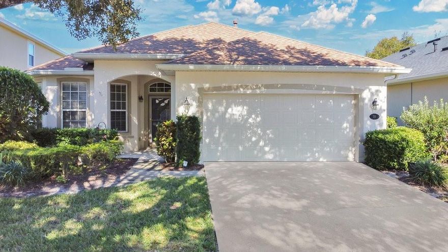 Looking for resort style living? Welcome to 215 Coleton Lane in guard gated Victoria Gardens of Victoria Park Deland. This 2 bedroom, 2 bath, PRIVATE HEATED POOL home is ready for immediate occupancy. Nice and bright from the moment you enter. Hardwood floors, gorgeous kitchen with breakfast bar, gas appliances and granite countertops. The primary bedroom is spacious, and the primary bath offers two sinks and a standing shower. Huge walk in closet too. The 2nd bedroom is on the other side of the home and has a very nice bay window. Step on out to the screen enclosed porch through your French doors to the swimming pool that is heated. Perfect for the upcoming chilly months. Indoor laundry room and washer and dryer stay. 2 car garage with plenty of storage. This community offers tennis, swimming pools, pickleball, Spectrum cable and internet, planned activities, club house, reclaimed water for irrigation and more. Come enjoy the good life in Deland. Only a few minutes drive to Downtown Deland, retail shops, grocery stores, hospitals and if you want to head to the beach or the attractions, I-4 is only 2 min drive away.