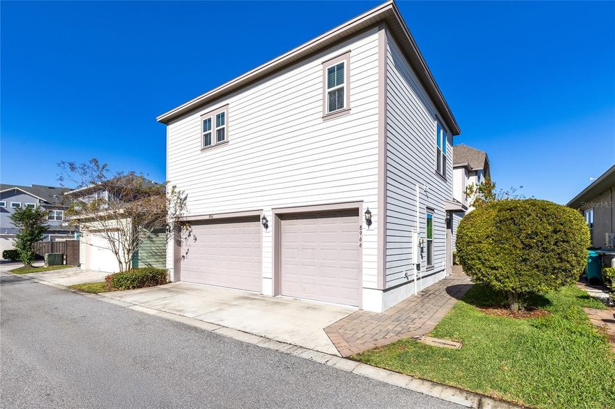 This garage apartment offers modern, low-maintenance living in the heart of Laureate Park. The kitchen features granite countertops and stainless steel appliances, with a stackable washer and dryer conveniently located in the hallway. A private 1-car garage is included. Internet is included through the HOA, with utilities billed separately at a flat monthly rate. Residents enjoy access to two community pools (family and adults-only), a sand volleyball court, and LP Fit fitness center. Laureate Park features walking, jogging, and biking trails with pocket parks throughout the neighborhood. Located minutes from Medical City, the VA hospital, Nemours, shopping, dining, and Lake Nona Town Center, with easy access to SR-417, SR-528, Orlando International Airport, and the USTA National Campus. Schedule your private tour today.