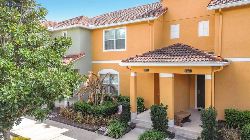 Welcome to your new home in the gated Paradise Palms Resort! This spacious 4-bedroom, 3-bathroom fully
furnished residence features an open-concept living and dining area, modern kitchen with granite countertops
and breakfast bar, and a convenient first-floor bedroom and bathroom. Upstairs, the master suite includes a
private ensuite, while additional bedrooms are thoughtfully spaced for privacy. Step outside to your private pool
overlooking a peaceful water pond, ideal for relaxing or entertaining. Enjoy the resort-style amenities the
community has to offer, including a clubhouse, pool and spa, fitness center, playground, movie theater, tennis
courts and more! All just minutes from Disney and nearby shopping. A perfect blend of comfort, space, and
convenience awaits you in this beautiful Paradise Palms home.