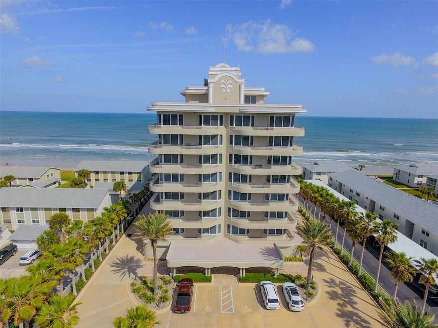 Welcome to the Fountains, your private oasis located on the car-free beach.  This exclusive and private luxury, direct ocean front condominium features a gated entrance and restricted lobby area with elevators that open into your private foyer entrance to the residence.  Only two units per floor, very private!   Soaring ceilings that are over 9 feet in height.   Large living and dining, area to entertain friends and family as you overlook the ocean.  Enjoy the views and abundant natural lighting with floor to ceiling sliding glass doors and floor to ceiling windows from the living room, dining area and family room.  Polished marble flooring throughout entire residence.   Expansive bedrooms each with private bath and walk in closets which all include built-ins.  1400 +/- sq. ft. of balcony, three of the bedrooms have their own balcony access.  All bathrooms have new marble counter-tops, new shower doors and hardware.  Owners bath has Kohler jacuzzi tub, dual sinks and views of the ocean. Granite counter tops in the wet bar area which includes ice maker, double drawer refrigerator and wine cooler.   Kitchen has granite counter tops and designer cabinets.  Laundry offers, brand new washer and dryers, refrigerator, wash tub and built in cabinets.   Two zoned AC units, a 5 ton and 3 ton.  120-gallon hot water heater.  Utility room can be accessed through real elevator.  Emergency, diesel generator to provide full air conditioning, and power to specific areas, in the event of a power outage.  Works most outlets in the residence, just not the heat, oven or microwave.  Balconies have 6” curb with built-in drainage, electrical outlets and hose bid.  Natural gas barbeque grill.   Enjoy swimming in the zero-entry pool or play a set of tennis on a pristine Har-Tru clay court. Spectacular views from the roof top clubhouse and workout room. Deeded and private two car garage.  Air conditioned, private storage unit. ;LocationDescription: Condo ;Water: City