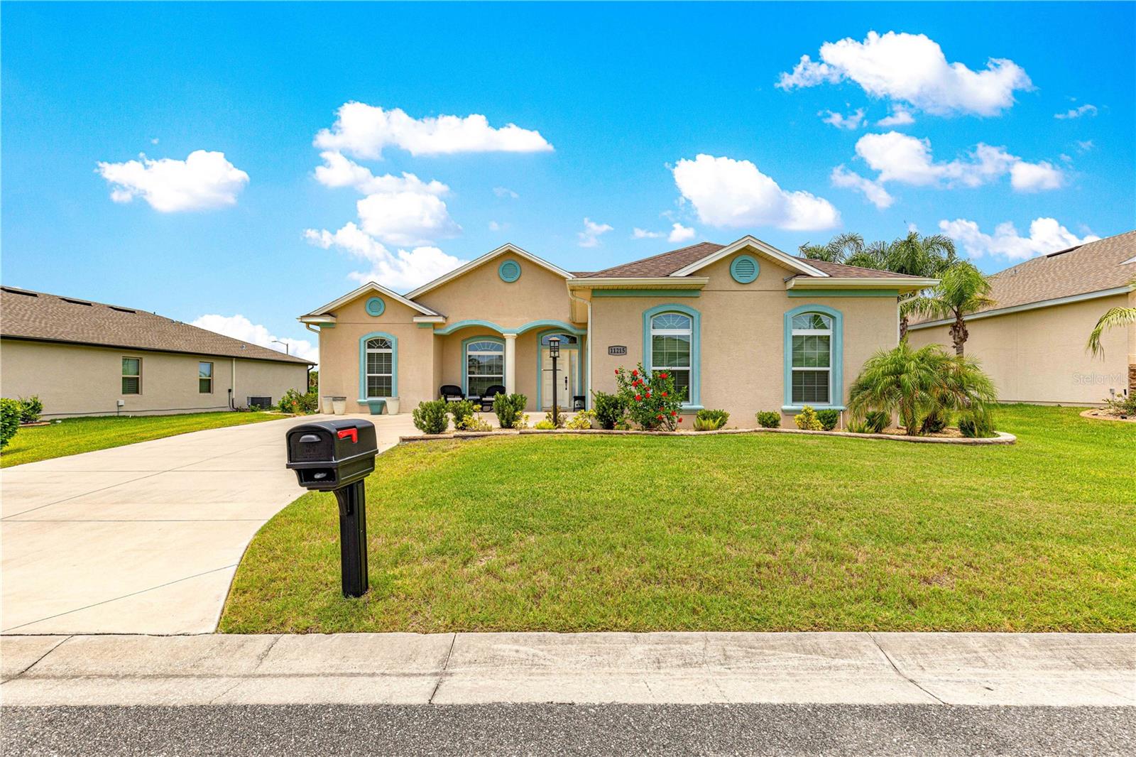 Absolutely stunning POOL home with an outstanding water view that was built in 2022. This beautiful 3/2 home has 1858 sq ft of living space with a pool/water view that will take your breath away. There is tile flooring throughout the house except for the Primary Bedroom, which has carpet. The home also has the required Security System for the Pool as well as Solar Heat. The curb appeal is outstanding as well.
Stonecrest is a 55+ community that has 4 pools one being a large In-door Pool, outside Spa, lighted Pickleball Courts, Tennis Courts, 18 hold championship Golf Course, beautiful Club House, and over 90 various clubs to join. Stonecrest is a stone's throw from The Villages where you have multiple restaurants, shopping and nightly entertainment.
This pristine home will go quickly.