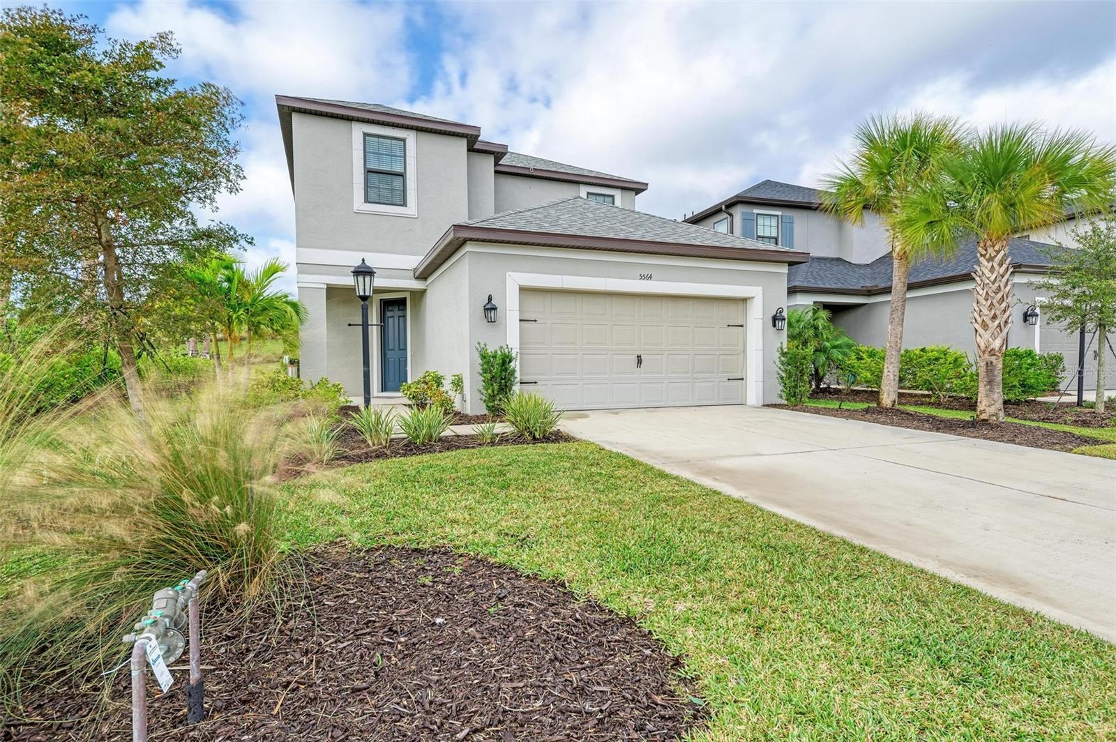 A TRUE 5 BEDROOM HOME! Located in a perfect location, you will be right around the corner from University Town Center, while being a short drive to downtown Sarasota and the area beaches! Positioned perfectly in the highly coveted community of GrandView at the Heights, this 2 story home sits right next to the community resort style pool. Upon entering, you will feel an abundance of natural light and be attracted to the view that is overlooking the community hill that is designed for walking, working out or just enjoying the breathtaking views over Ward Lake at sunset. The setting provides unparalleled sky-scapes. After walking through the front door an open floor plan awaits, leading to the living area, and a modern kitchen with sliders to the back porch. The kitchen provides generous storage, solid stone counters, and stainless steel appliances. This home has a ground level primary bedroom with bathroom to be used as a master or en suite. Another benefit you will find with this home is the large bonus bedroom upstairs. This room is perfect for a media, play or flex space. Community amenities include gated entry, and luxurious outdoor pool. This resort style pool is your next door neighbor, so come ready to enjoy the proximity and luxury. This home is less than 10 miles to downtown Sarasota, 5 miles to UTC, 12 miles to Lido Beach, and around the corner to the numerous parks and Braden River. This area offers an abundance of fine dining, retail shopping and outdoor lifestyle. No smoking, pets permitted. 1st, last, and security deposit required.