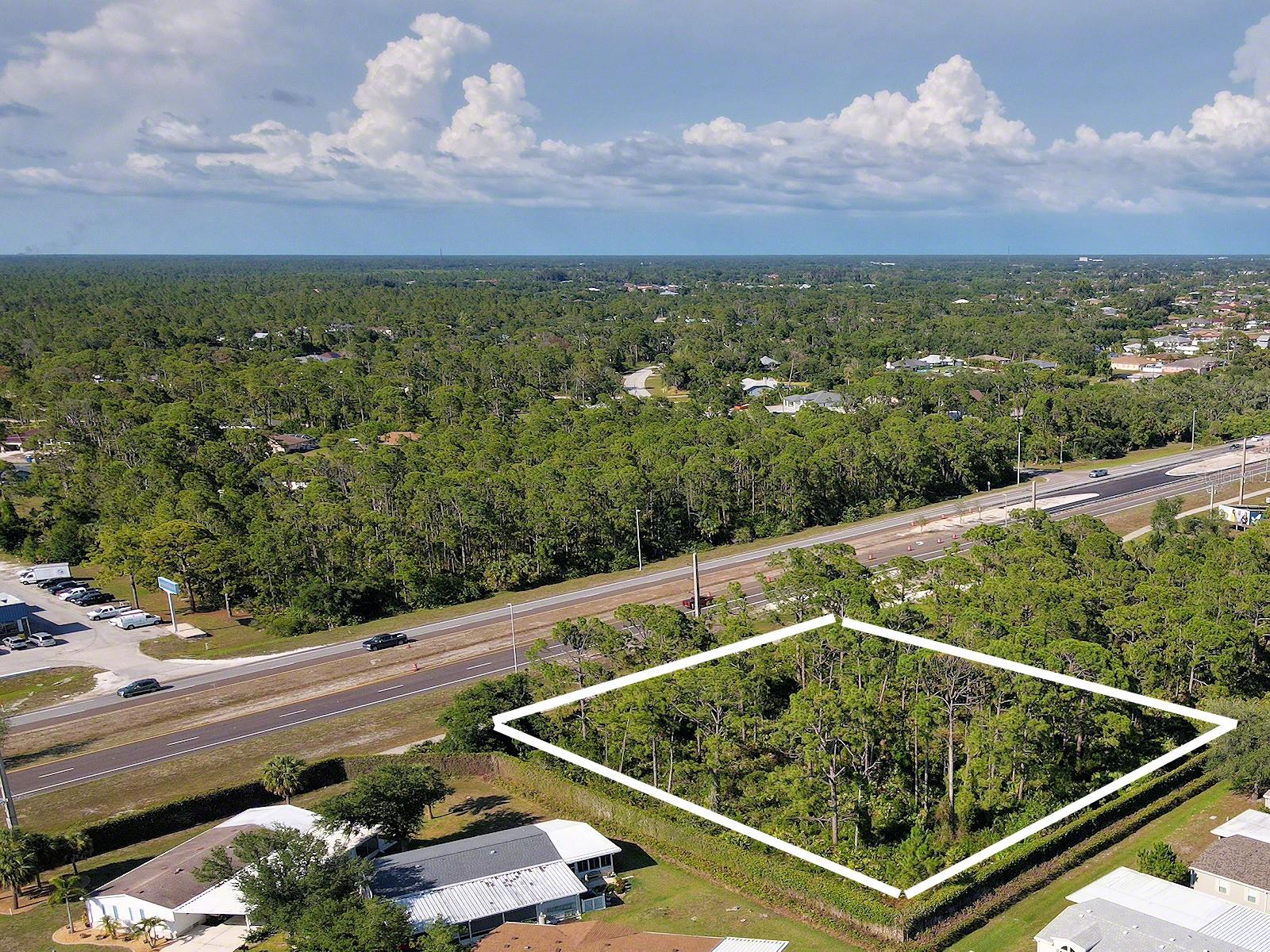 Prime Professional Site on Tamiami Trail (US-41) OPI or Multifamily Zoning Confirmed.
Now eligible for Office, Professional, and Institutional (OPI) zoning, or residential Triplexes. This centrally located parcel in North Port offers a standout opportunity for law offices, CPA firms, medical practices, or other professional services seeking high visibility and strong demographics. Strategically positioned on high-traffic Tamiami Trail near the Warm Mineral Springs area, this site delivers ideal exposure for businesses that value location, convenience, and future growth.
County zoning staff has confirmed that the property is eligible for rezoning to OPI or RMF-1/RMF-2.
Perfect for attorneys, accountants, consultants, clinics, or up to 6 residential units.
Surrounded by residential communities and with easy access to regional highways.
A strong long-term investment with owner-user or tenant income potential.
Build your practice here. Position your firm for the next wave of North Port’s explosive growth. Reach out today for more information.
