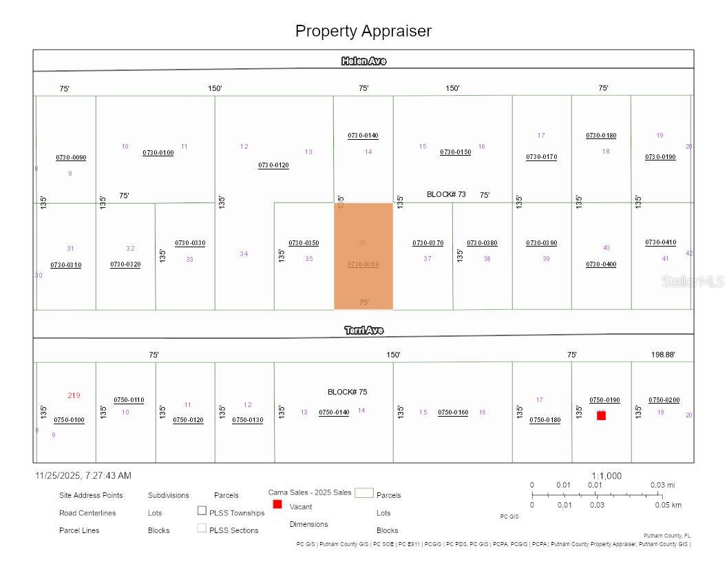 PARADISE LAKES SUB - Land