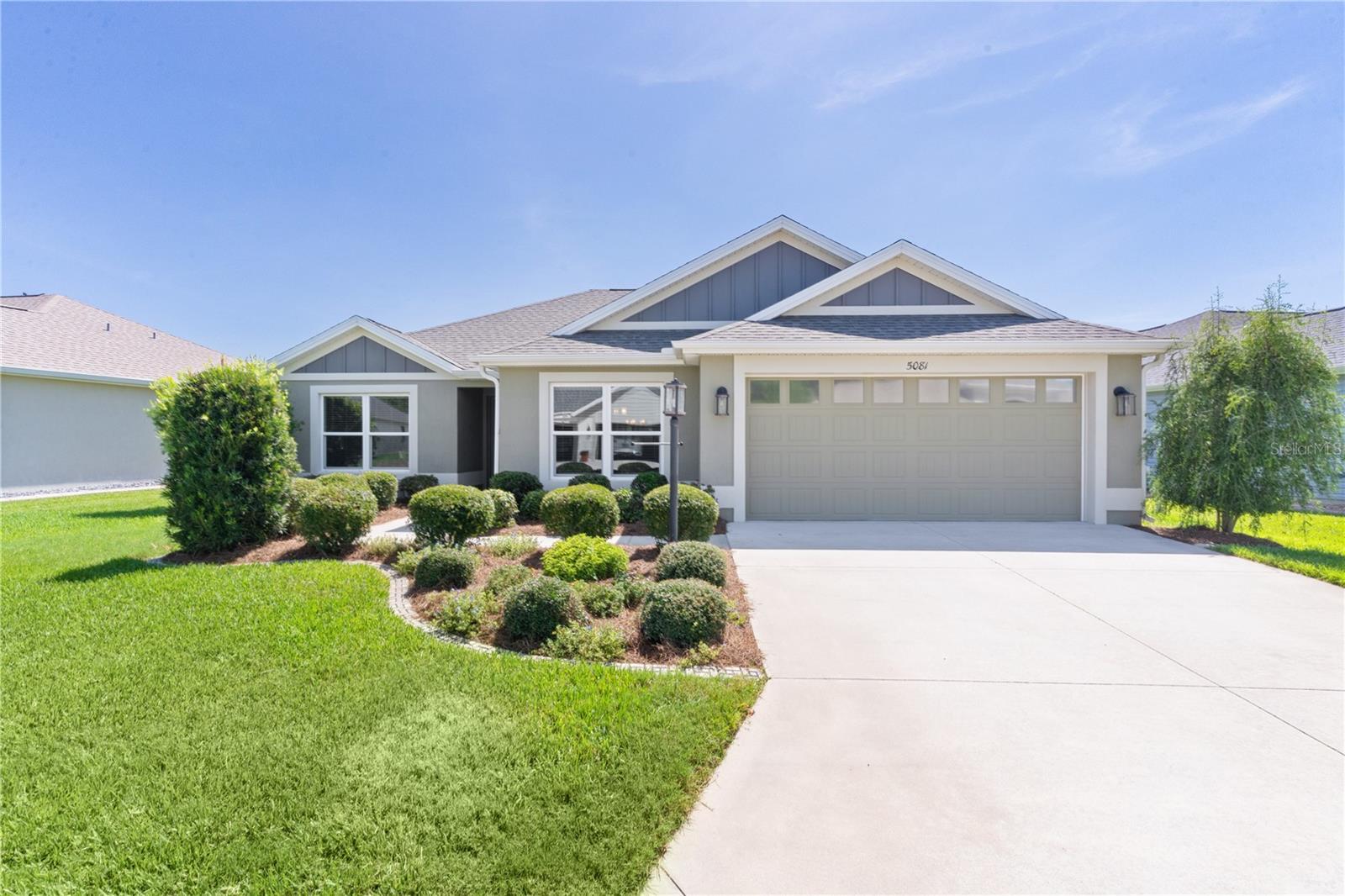 One or more photo(s) has been virtually staged. Beautifully Upgraded Jasmine Model in Peaceful Marsh Bend with Room for a Pool!
Tucked away in a tranquil corner of the Village of Marsh Bend, this stunning 3 bedroom, 2 bath Jasmine model offers comfort, style, and space—inside and out. Constructed with block and stucco, and freshly painted on the interior, this home is move-in ready and full of thoughtful upgrades.
Step inside to a spacious, open split floorplan featuring VAULTED CEILINGS in the living area, master bedroom, and one guest room. The main living areas are carpet-free, offering low-maintenance, modern appeal. The kitchen is equipped with all STAINLESS STEEL APPLIANCES, and the indoor laundry room offers extra storage and convenience, as does the EXTENDED 2-CAR GARAGE with an EPOXIED FLOOR.
Enjoy Florida mornings on the east-facing lanai, where you can watch the sunrise in the PARTIALLY COVERED AND SCREENED BIRDCAGE. An extended concrete pad adds even more outdoor living space—perfect for grilling, entertaining, or relaxing. The oversized backyard offers plenty of ROOM FOR A POOL, while UPDATED SPRINKLERS in the front yard and GUTTERS around the entire home help keep the landscaping in top shape. And when you want to block out the sun, just pull the SHADES ON THE LANAI AND BIRDCAGE!
Additional features include a 5-year termite protection plan, extended garage space, and nearby access to some of the best The Villages has to offer—Edna’s On The Green, the Marsh View Pitch 'n Putt, Cattail Rec Center, Water Lily and Everglades Rec Centers, and the Water Lily Bridge to Brownwood Paddock Square.
Don’t miss this exceptional opportunity to own a thoughtfully upgraded home in one of the most desirable neighborhoods in The Villages!
