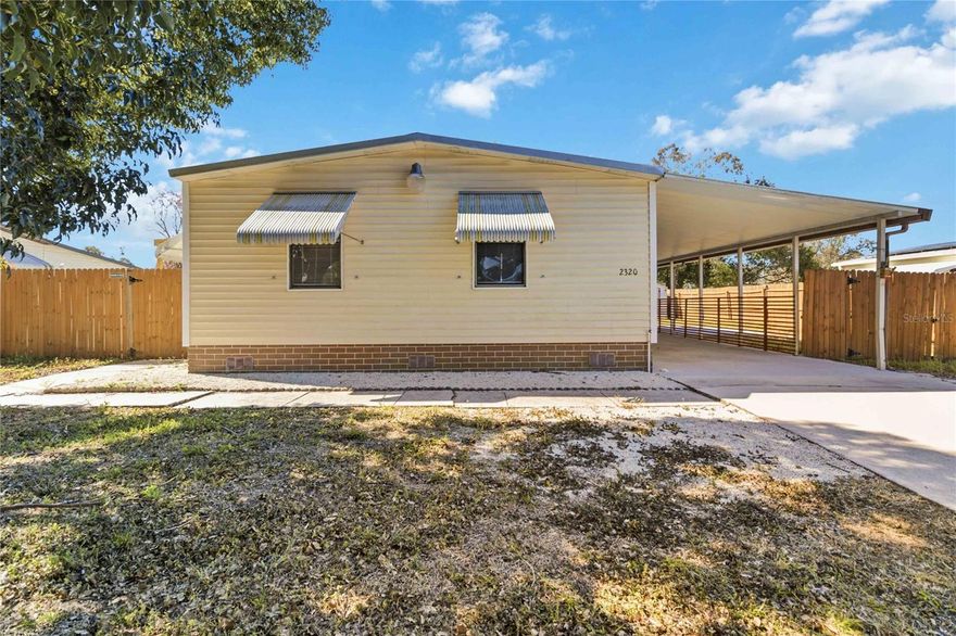 Beautifully updated 3-bedroom, 2-bath home with major improvements already done! This move-in-ready property features a NEW AC (2025), NEW piping (2025), and updated cabinets and luxury vinyl flooring. The open, split floor plan offers both comfort and privacy, perfect for everyday living and entertaining. Enjoy a fenced-in backyard with a covered deck, ideal for relaxing or hosting guests. Additional features include newer appliances, a dedicated laundry room with washer and dryer included, a covered carport, and two storage sheds—one attached. Conveniently located close to the turnpike, medical facilities, shopping, and more. Low HOA at only $125 per year. Don’t miss this exceptional opportunity!