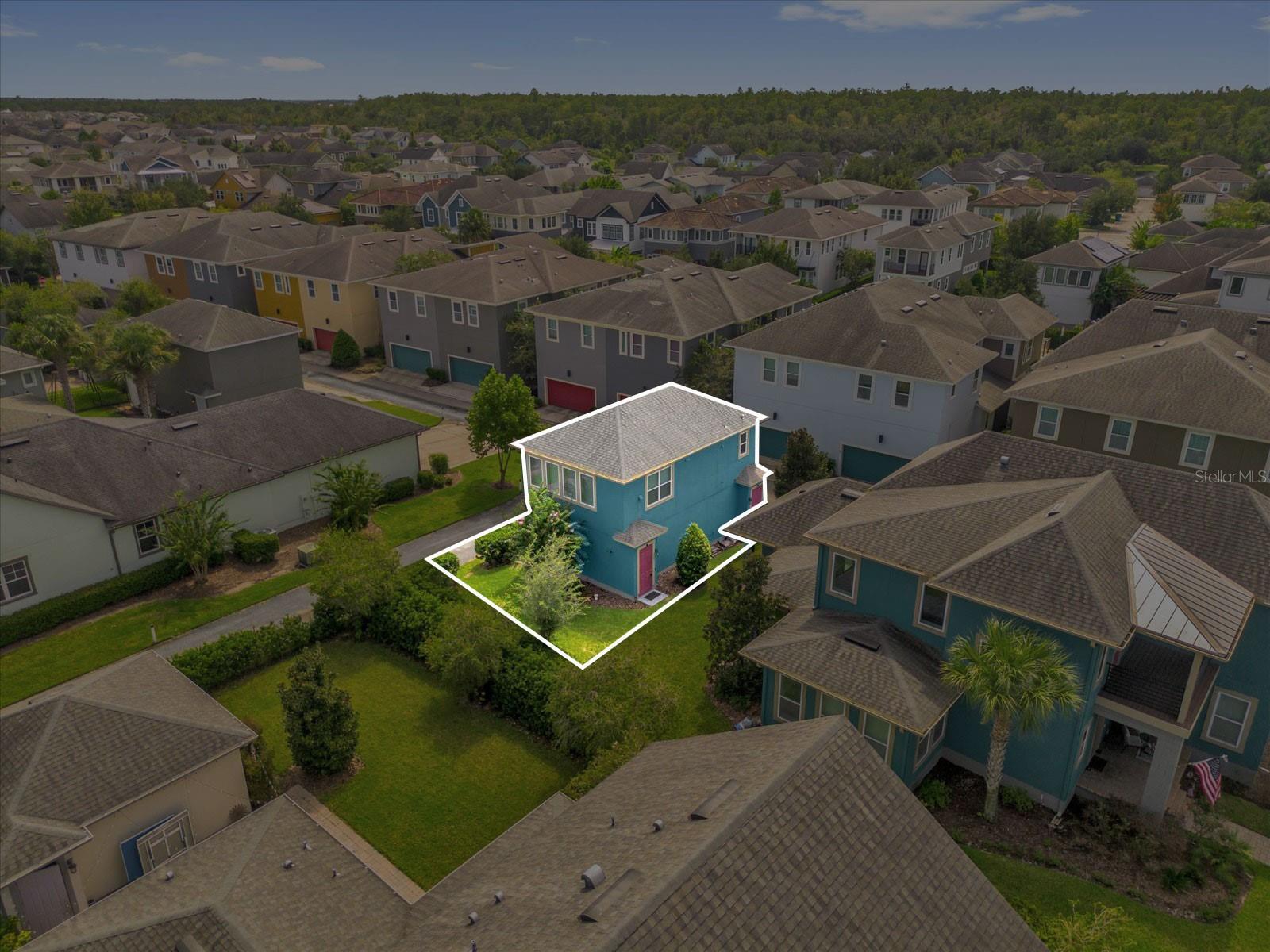 Prime location in the heart of Laureate Park! We are pleased to present this move-in ready garage apartment, just a quick 4-minute walk to some of the best neighborhood amenities including the Aquatic Center with multiple pools, fitness center, and Canvas Restaurant & Market.
Skip parking on the street and avoid getting caught in the rain — this apartment includes a private garage space underneath the unit with direct access to your home. Built by Ashton Woods, this is the most spacious and functional garage apartment layout in the community, featuring 1 bedroom, 1 bathroom, a separate living room overlooking the kitchen, and a laundry closet. Rent includes electricity, water, high-speed internet, landscaping, washer & dryer, and trash service, making this an almost maintenance-free lifestyle. Interior finishes include carpet in the bedroom and stairs, with tile in the main living space, kitchen, and bathroom.