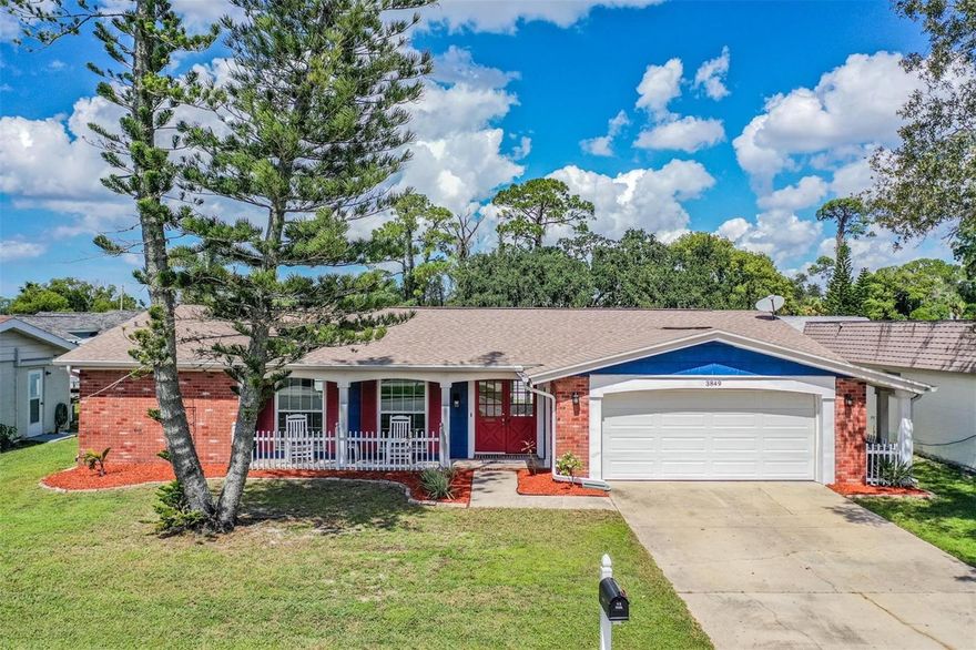 EXCEPTIONAL HOME IN A GREAT LOCATION! This 3-bedroom, 2-bath home is nestled in a quiet neighborhood, minutes from downtown New Port Richey and downtown Tarpon Springs. The layout includes a large family room with floor-to-ceiling windows and a galley kitchen with granite countertops, ample counter space, newer appliances, a double oven, a dedicated pantry, and extensive cabinet storage. The split floor plan provides a private owner’s suite with a recently renovated ensuite and a walk-in closet. A Florida room off the dining area offers generous flex space. Updates in recent years include the roof, HVAC, plumbing, windows, and hurricane shutters. There is no HOA, but residents may join the Beacon Square Civic Center for a small annual fee, which provides access to a pool, gym, and game room. The home is located near parks, shopping, restaurants, medical facilities, and other local services. Schedule your private showing today.