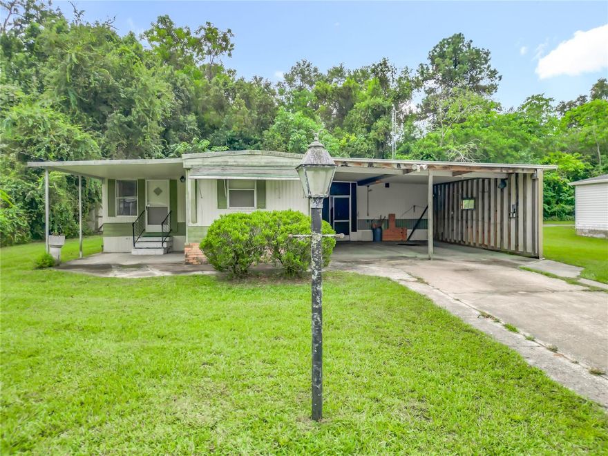 Motivated seller! This spacious 3-bedroom, 3-bath double-wide in Golden Holiday offers 1,318 sq ft of living space with a 2-car carport and plenty of storage. Recent updates include a new 3-ton AC unit with all new ductwork (2023), ensuring comfort year-round. Inside, you’ll find a fireplace, a screened porch, and a flexible layout ready for your personal touch.

A unique bonus is the full shower in the laundry room, adding convenience and versatility for guests or busy households. The property also includes four storage sheds in the backyard for tools, hobbies, or outdoor equipment.

Conveniently located near hospitals, shopping, parks, and grocery stores — with no HOA or land lease restrictions. A solid home for its age, offering great potential and livability at an affordable price.