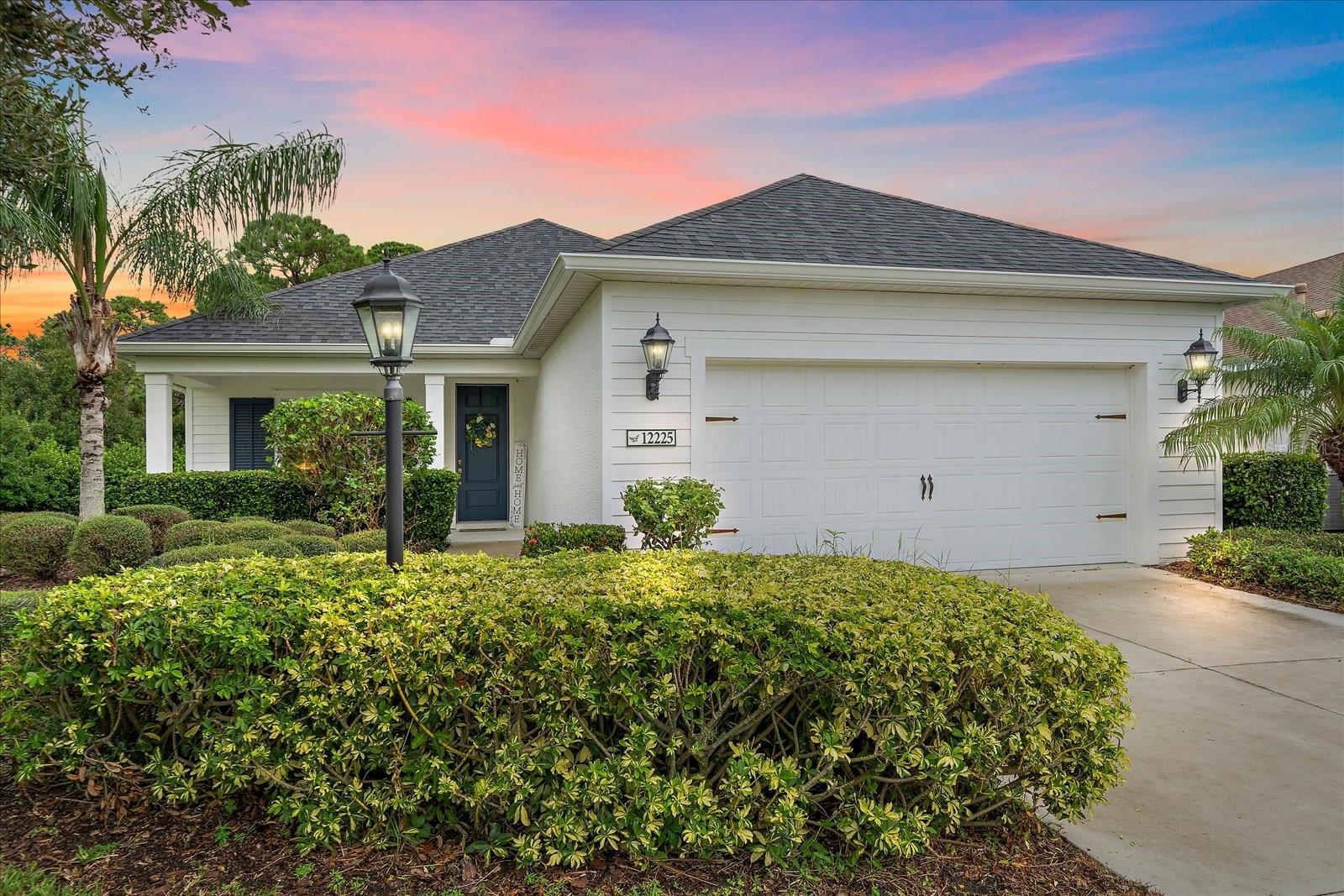 LIVE ON VACATION NOW! WELCOME to your "dream home" in the highly sought-after Eagle Trace community! Property has been meticulously maintained and has a NEW ROOF! LOW HOA'S AND NO CDD provide LOTS OF AMMENITIES AND MAINTENANCE-FREE LIVING! This beautifully appointed 3-bedroom (PLUS DEN) and 2 BATH has the popular OPEN FLOOR PLAN! Situated within a GATED MAINTENANCE FREE community, this home promises both privacy and peace of mind. Eagle Trace offers a lifestyle of leisure with its fantastic amenities, including a sparkling COMMUNITY POOL perfect for relaxation, a DOG PARK for your furry companions to thrive, and a vibrant PLAYGROUND that invites laughter and fun for the little ones! This is more than just a home; it’s a gateway to a thriving community where comfort and connection come together. Furnishings are available as a convenience to the buyer if the buyer would like them. "This life is not a Dress Rehearsal!" Start living the Florida lifestyle AND LIVE ON VACATION NOW!