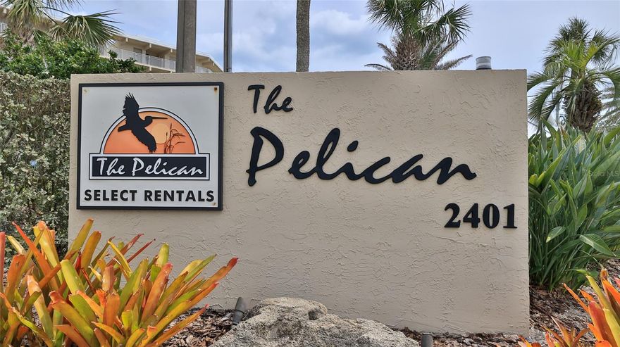 Spectacular, unique opportunity to own the breathtaking ocean views in New Smyrna Beach. This top-floor, two-story end unit offers expansive north-facing and direct ocean views, providing a front-row seat to stunning sunrises, soaring pelicans and majestic space launches! This fully furnished two-bedroom, 2.5-bath condominium combines end unit privacy with luxury and comfort. Enjoy ocean breezes from the balconies off the living room and primary bedroom. Both en-suite bedrooms are upstairs to offer privacy. Thoughtfully updated, it features new luxury vinyl plank flooring, crown molding, plantation shutters, all new mattresses, full size washer and dryer and more recent upgrades. The Pelican is known for having a great on-site property management office along with a well-run HOA. Recent completed renovations include a new roof, concrete restoration, railings, deck coating, exterior paint and more. The resort style atmosphere at The Pelican offers two pools, clubhouse, shuffleboard and grills. The Pelican is close to shops and world class restaurants, making this condominium a terrific investment property. All information is assumed accurate but not guaranteed. Buyers and their agents shall verify all information deemed important.