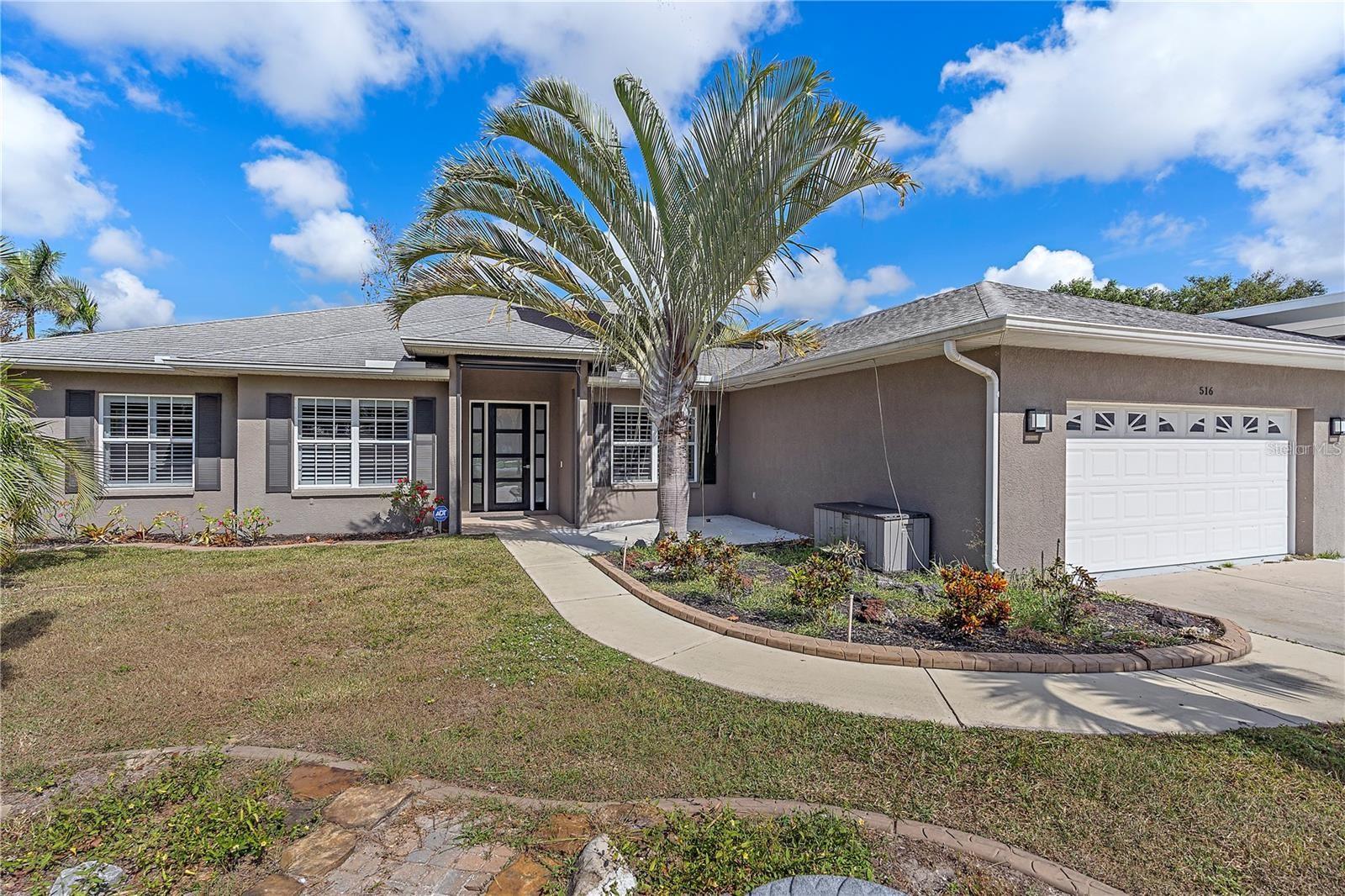 Flexible lease. Private Pool Home with Luxurious Upgrades. Nestled in a serene cul-de-sac and less than 5 miles from the beach, this stunning 4 bedroom & 3 bathroom residence features a Bonus room/Den or Office as well! As you enter, you’ll be greeted by an inviting open floor plan that seamlessly integrates the spacious living areas with the outdoor paradise. The heart of the home features a beautifully appointed kitchen with modern appliances and ample counter space, perfect for both everyday living and entertaining guests. Relax and unwind in the expansive master suite, which includes a private en-suite bath and generous closet space. Each additional bedroom is thoughtfully designed to provide comfort and privacy for family and guests alike. Step outside to your very own tropical retreat, complete with a Private pool and Hot tub perfect for hosting summer gatherings. The oversized garage offers plenty of room for vehicles, storage, or even a workshop with an extended driveway. This home comes equipped with a reverse osmosis water system for purified drinking water and a whole-house propane generator, ensuring you’re prepared for any situation. With its prime location, you'll enjoy easy access to the beach, shopping, dining, and recreational activities. Video tour available.