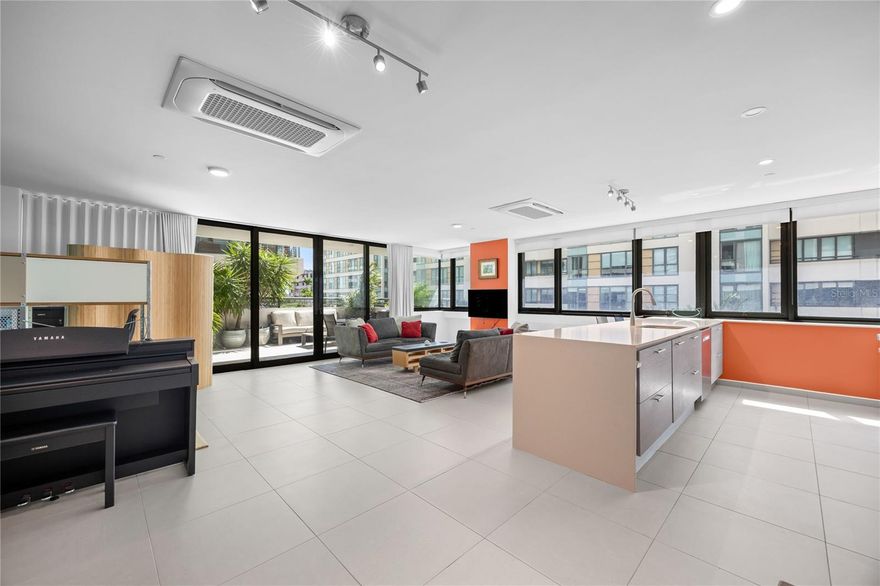 Live in the urban epicenter that redefines it all! This exclusive apartment at Ciudadela offers a unique lifestyle where modern design highlights outdoor spaces. The property's standout feature is its charming private terrace—a personal sanctuary perfect for socializing with friends or simply relaxing while taking in the privileged views of the vibrant district.
The interior features contemporary finishes, expansive windows that fill the space with natural light, and an efficient layout that maximizes every square foot. Living at Ciudadela offers access to a vibrant urban plaza designed to foster community and leisure, supported by 24/7 security and a wide array of on-site conveniences—including a supermarket and gym, both open around the clock. Residents may also enjoy optional annual membership to the condominium’s club swimming pool for a $250 annual fee. Adjacent to the complex, the recently inaugurated Parque de Santurce provides the ideal setting for recreation for adults, children, and pets alike.
More than just an apartment, this is an opportunity to invest in a dynamic and sophisticated lifestyle, in the most sought-after address.
(HOA fee includes the hazard insurance premium)