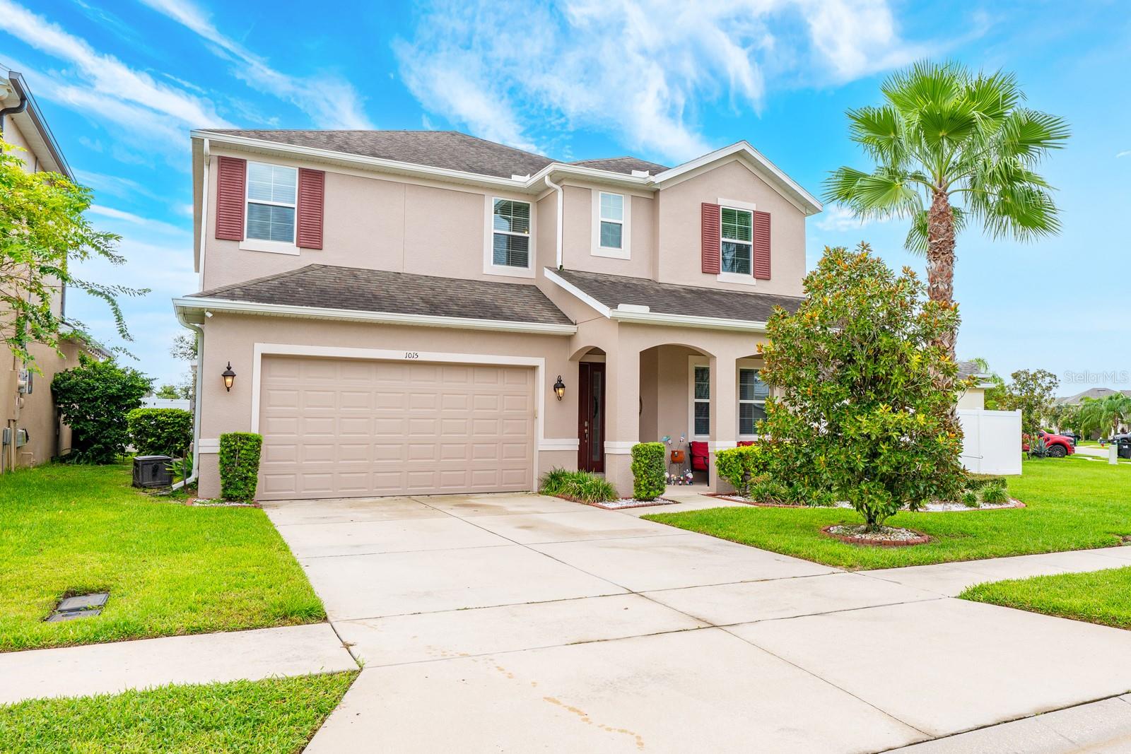 Ask about a lender provided RATE BUY-DOWN CREDIT on this home //// Seller may consider buyer concessions if made in an offer //// Welcome to Hilltop Reserve – where space, style, and convenience come together in this expansive two-story home with OVER 3,500 SQUARE FEET in a thoughtfully designed floor plan! Built in 2018 and UPGRADED inside and out, this property is designed for today’s modern lifestyle with ROOM TO GROW for a big family, multi-generational living, or simply those who crave extra space. Stepping inside you will immediately notice the light-filled layout, HIGH CEILINGS, and modern finishes. The main floor offers a smart and FLEXIBLE FLOOR PLAN – including a dedicated OFFICE, formal living room, spacious family room, and a dining area that flows into the gourmet kitchen. Here, you will find rich cabinetry, a complementary backsplash, recessed and pendant lighting, pantry storage, and even a GAS RANGE! The oversized ISLAND with breakfast bar seating is the hub of the home, perfect for gathering and entertaining. A full bedroom and bathroom downstairs provide convenience for guests or in-laws and there is also an additional BONUS ROOM off the garage entrance for the perfect craft room, game room or just extra storage space. Upstairs, the PRIMARY SUITE is a true retreat with a lovely tray ceiling, crown molding, large WALK-IN CLOSET, and an impressive en-suite bath. Three additional bedrooms include one with a full bath just outside, two connected by a Jack-and-Jill, and all share access to a sizable LOFT. The second-floor laundry adds everyday ease. FRESH INTERIOR AND EXTERIOR PAINT (2025), along with upgraded fans and fixtures, ensure a clean and modern feel throughout. Step outside and appreciate Florida living at its finest – a SCREENED LANAI (2021), EXTENDED PATIO, and a beautiful GAZEBO create multiple spaces to relax, dine, or entertain. The large PRIVACY FENCED YARD, situated on a curve for a corner lot feel, offers plenty of room for play or pets. And with the SOLAR PANELS, you will also enjoy energy-conscious living. Hilltop Reserve is a vibrant, active and friendly community offering residents a POOL with a splash area, playground, and neighborhood park. Located just off the 429 with easy access to 414 & 441, you are minutes from Wekiwa Springs State Park, Lake Apopka, Forest Lake Golf Club, AdventHealth Apopka, shopping, dining, and so much more. This well-maintained, move-in ready home checks all the boxes – space, upgrades, and community amenities – all in a great location. Don’t wait to make it yours – schedule your showing today!