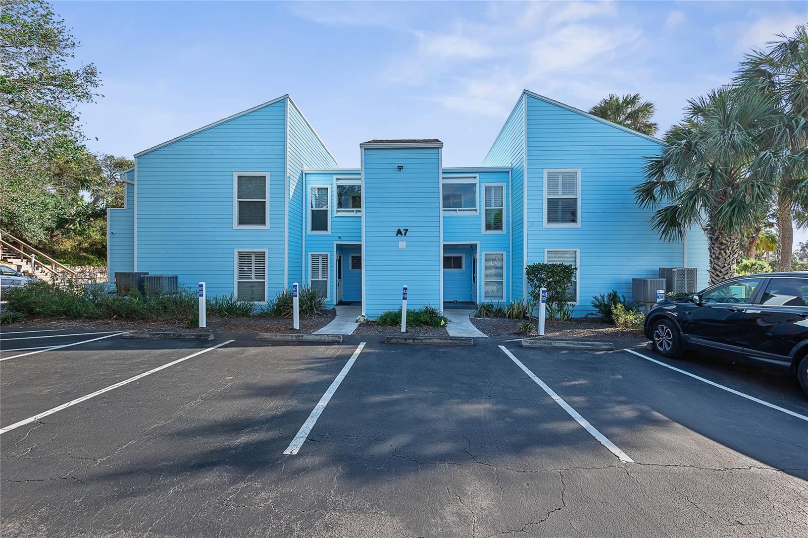 Live steps from the sand in this gated, beachfront community! This 2BR/2BA condo offers 1,004 sq. ft. with high ceilings, natural light, a fully equipped kitchen, in-unit laundry, and a private balcony. The spacious primary suite fits a king bed, and the guest room includes a loft for extra storage or a reading nook.
Enjoy community perks like a pool, private beach walkover, and secure entry—plus you’re just minutes from historic downtown St. Augustine’s shopping, dining, and attractions.
No pets please.