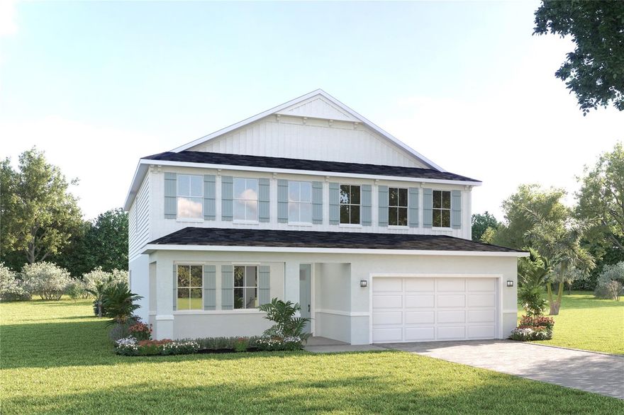 Pre-Construction. To be built. Welcome to the Laguna, where style meets everyday living with a smile! This two-story showstopper proves that practical can still be fabulous, starting with an 11’ kitchen island, you’ll have space for both cooking and homework supervision. The open-concept main level, with its 9’ ceilings flow effortlessly from the family room to the kitchen and dining area. The first-floor bedroom suite offers a private retreat for guests. The owner’s suite is your personal getaway, complete with dual walk-in closets and a spa-inspired bathroom that makes morning routines feel like a luxury experience. The versatile loft space adapts to your family’s needs, whether that’s a homework hub, movie night central or your peaceful reading escape. With five bedrooms, clever storage throughout, and indoor-outdoor living that brings the party potential, the Laguna isn’t just a house – it’s where your family’s best moments are waiting to happen! Introducing Cedar Landings in Leesburg, Florida! Resort-Style amenities including a zero-entry pool with cabana, a dog park with separate spaces for small and large dogs, a playground, and a 1-acre multi-use green space. 2 miles to the Florida Turnpike, 20 miles to Mt. Dora & Winter Garden, 35 miles to Downtown Orlando, 10 miles to Main Street in Leesburg with local favorite restaurants including The Brick and Barrel Public House, Turners Kitchen, & Prime 3, and 2 miles to The Monarch at Royal Highlands Golf Course. Golfers can play this course and grab burgers and brews at the club's eatery. All Ryan Homes now include WIFI-enabled garage opener and Ecobee thermostat. **Closing cost assistance is available with use of Builder’s affiliated lender**. DISCLAIMER: Prices, financing, promotion, and offers subject to change without notice. Offer valid on new sales only. See Community Sales and Marketing Representative for details. Promotions cannot be combined with any other offer. All uploaded photos are stock photos of this floor plan. Actual home may differ from photos.