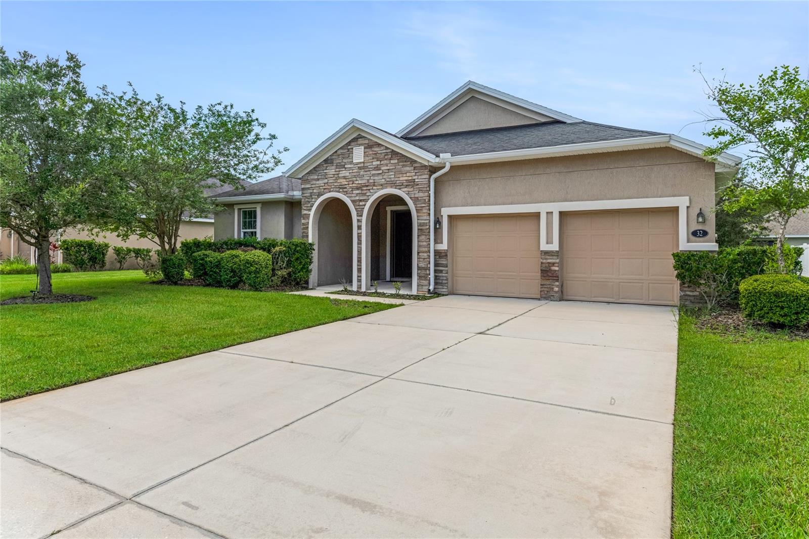 Step into unparalleled style and comfort with this impeccable 3-bedroom, 2-bathroom masterpiece, crafted by the renowned KB Homes. Nestled in the vibrant heart of Ormond Beach, this home at 32 Abacus Ave is a rare gem that screams opportunity for discerning buyers seeking a turnkey lifestyle. Freshly transformed with brand-new carpets and crisp, modern paint throughout, every inch of this residence radiates a fresh, move-in-ready allure. The open-concept living space flows effortlessly, bathed in natural light, perfect for both intimate gatherings and grand entertaining. The kitchen? A chef's dream, featuring a never-used oven that's ready to spark culinary creativity. The primary suite is your private oasis, complete with a spa-inspired bathroom, while the two additional bedrooms offer versatility—think home office, guest rooms, or a creative studio.Step into unparalleled style and comfort with this impeccable 3-bedroom, 2-bathroom masterpiece, crafted by the renowned KB Homes. Nestled in the vibrant heart of Ormond Beach, this home at 32 Abacus Ave is a rare gem that screams opportunity for discerning buyers seeking a turnkey lifestyle. Freshly transformed with brand-new carpets and crisp, modern paint throughout, every inch of this residence radiates a fresh, move-in-ready allure. The open-concept living space flows effortlessly, bathed in natural light, perfect for both intimate gatherings and grand entertaining. The kitchen? A chef's dream, featuring a never-used oven that's ready to spark culinary creativity. The primary suite is your private oasis, complete with a spa-inspired bathroom, while the two additional bedrooms offer versatility—think home office, guest rooms, or a creative studio.