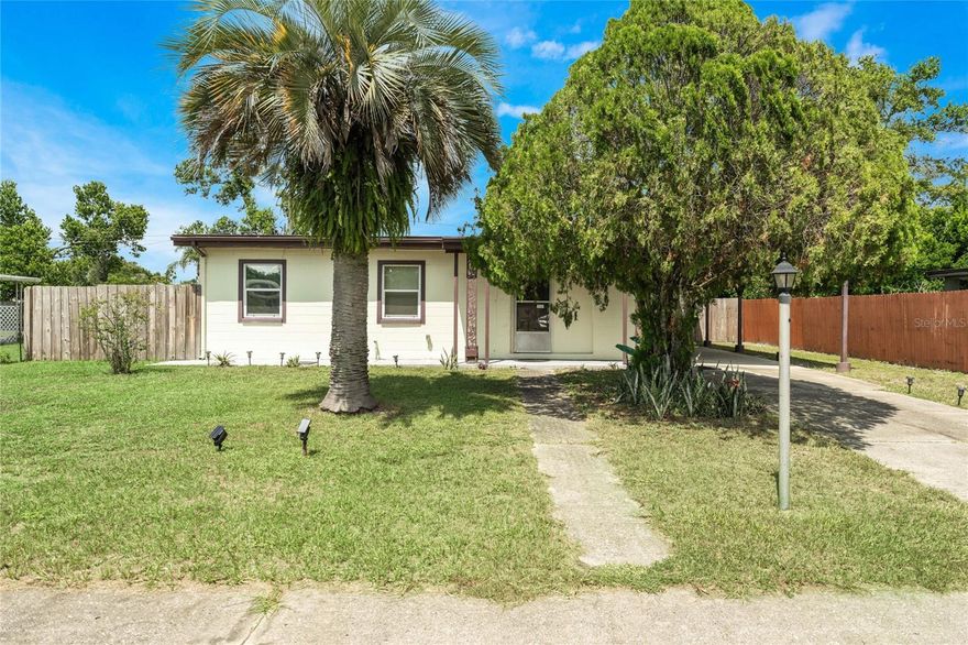 Deltona - BACK OF THE MARKET!!!! Buyers' financing fell through - Perfect first home or for downsizing! 2 bedroom 1 bath home with an lovely bonus room. Remodeled kitchen with stone countertops and cabinets (2023). Fenced backyard with new size shed (10x15). New roof (2020). New windows (2018). New electric panel. Newer AC. Carport with 2 security cameras. Close to I-4, shopping, hospitals and clinics - this property has everything you need, just move right in! Schedule your showing today! All content displayed within this site is thought to be accurate, but not guaranteed. Website users, buyers and agents are advised to verify all information