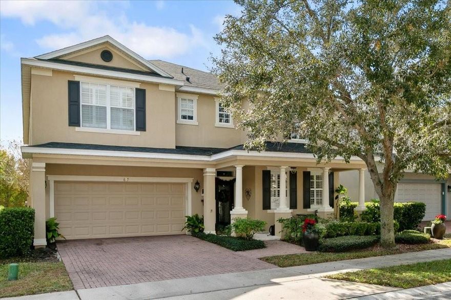 Move right in—this is the one you’ve been waiting for.
Like new and beautifully finished, this 4-bed, 3-bath Legacy Park home offers affordable luxury with a peaceful long-range lake view and a screened pool that feels like your own private retreat.
Step inside through the leaded-glass entry door and you’ll immediately notice the high-end trim and millwork throughout—crown molding and plantation shutters in every room, rich hardwood floors, and thoughtful details at every turn. The formal living and dining greets you up front, while a private first-floor guest suite with full bath offers ideal flexibility.

The sunny gourmet kitchen features 42" upgraded cabinets, granite counters throughout, stainless appliances, walk-in pantry, built-in desk, and a welcoming eat-in nook overlooking the water. It opens to a spacious family room (also with water views), perfect for gatherings and everyday living.
Upstairs, double French doors lead to a grand primary suite (27' x 18'...yes, it is 'grand') with sitting area and serene panoramic water views—the perfect spot for morning coffee or quiet evening unwinding. The master bath includes dual vanities, a corner soaking tub, step-in shower, and a large walk-in closet. Two additional bedrooms provide generous closet space, and the upstairs utility room adds true convenience.
Outside, enjoy your screened pool with water feature overlooking your private lake view. Your oversized, diatomaceous-earth pool filter keeps everything sparkling.
This home is packed with smart upgrades:
• Hybrid water heater
• First-floor inverter heat pump replaced in 2025
• Water softener
• Ceiling fans in every room
• Roof is 6 years old (2019)
There is even, 'Smart Lighting' in the stairwell!
Legacy Park enhances your lifestyle with a resort-style pool, playground, recreation area—and your lawn care is included.
A beautifully upgraded home, a peaceful lake view, and a lifestyle that feels effortless.
Don’t miss this exceptional opportunity.