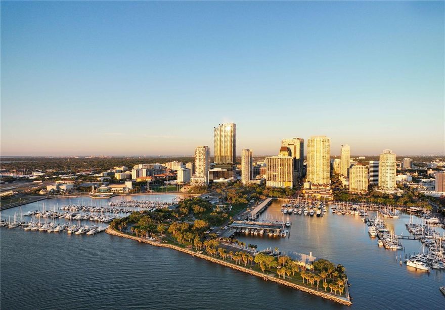 Pre-Construction. To be built. Rooted in the rich legacy of the Waldorf Astoria brand and inspired by the vibrant spirit of St. Petersburg, the extraordinary Waldorf Astoria Residences St. Petersburg will celebrate a blend of timeless elegance with the essence of Florida’s iconic waterfront lifestyle. Here, each residence brings the essence of waterfront living inside through meticulous craftsmanship and intentionally refined details. Expansive terraces capture glimmering bay views, while acclaimed interior design firm BAMO curates a retreat that truly embodies the pinnacle of modern luxury and effortless coastal sophistication. As an iconic brand synonymous with timeless luxury rooted in elegant service, Waldorf Astoria delivers a personalized living experience like no other to St Petersburg. The world-renowned Waldorf Astoria Service is curated with attention to detail and thoughtfulness, creating unforgettable moments like no other. From the iconic Peacock Alley to the unmatched resort-style amenity deck, featuring dual infinity pools and lounge areas, as well as a thoughtfully curated Wellness Spa, each space is designed to offer exceptional experiences that create unique, unforgettable moments. Inside this 3-bedroom, 3.5 bathroom residence, with 2,989 sqft, you will find expansive, panoramic bay and cityscape views through floor-to-ceiling windows. The gourmet kitchen boasts fully integrated Sub-Zero and Wolf appliances, natural stone countertops and backsplashes, and custom Italian cabinetry. The primary suite offers a spacious retreat with floor-to-ceiling windows, a custom built-out closet, a spa-inspired en-suite bath with Waterworks plumbing fixtures. This residence has two balconies and is a flow-through residence with views of sunrises over the Bay with Eastern exposure in the main living areas and breathtaking sunsets to the West. Located just minutes from the St. Petersburg Pier, the Dali Museum, and the area’s pristine white sand beaches, the Waldorf Astoria Residences St. Petersburg offers a rare blend of coastal beauty and cosmopolitan energy where a vibrant downtown meets world-class cultural experiences—and effortless global access enhances everyday living.