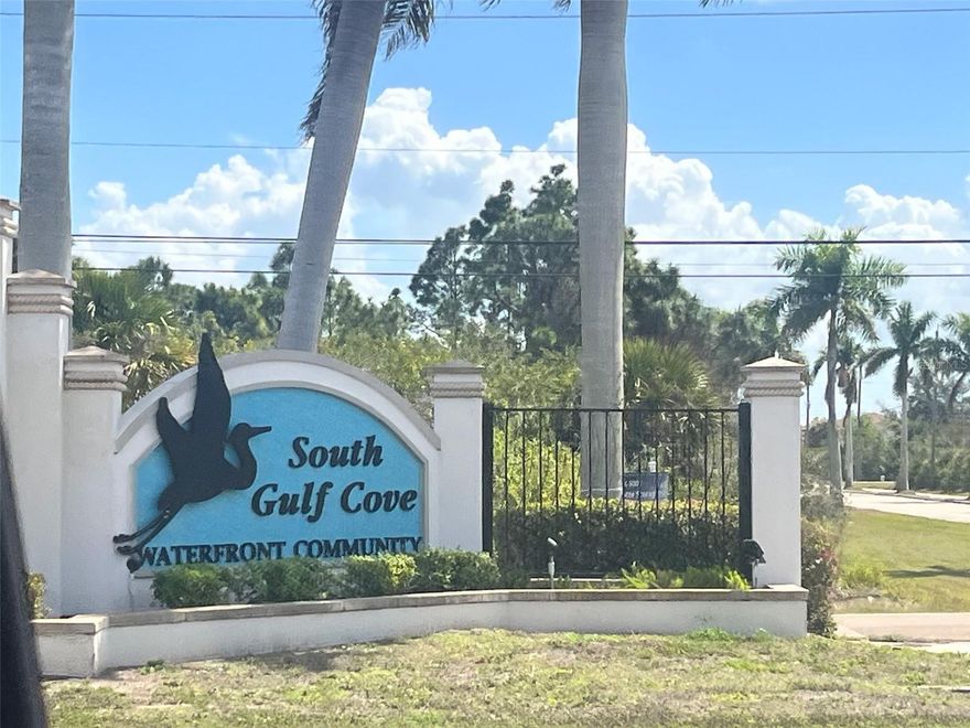 Vacant Lot Situated in the waterfront boating community of SOUTH GULF COVE. OVERSIZED HOMESITE located in section 93 across from the waterfront. Public sewer & water, recreation center, parks, boat ramp, optional HOA are among the things you will find in this active community. Just a short drive to the pristine beaches of Boca Grande and Englewood's Manasota Key beaches. Shopping, schools and area attractions are minutes away. Charlotte Sports Complex, spring training camp for the Tampa Ray's is less than 15 minutes away.