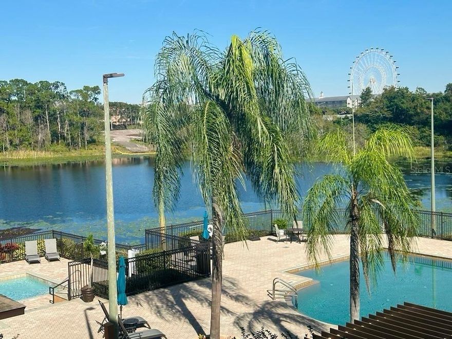 View Virtual Tour at: - - - - - https://photos.app.goo.gl/XFEvDBQM6jgTBGh49 "OR" https://www.youtube.com/watch?v=Bk_eL6YZWrg - - - - - - 

Largest 1 bedroom at Sand Lake Private Residences!  "LAKEFRONT" Condo in the Dr. Phillips area with "new carpet" and washer and dryer in the spacious laundry room.  "STUNNING VIEWS" of the Lake and the fully-renovated pools from the large, private "SCREENED" Balcony and Bedroom.  It is in the "MOST DESIRABLE LOCATION" within Sand Lake Private Residences because it is "JUST STEPS" to the "2 POOLS", the CLUBHOUSE with Business area, Well-Equipped FITNESS CENTER and BBQ area. - - - - - -
See the beautiful "ICON ORLANDO EYE" lights at night. The Community has lighted tennis courts, basketball courts, a playground, a large recreational dock on Big Sand Lake, and a "CAR WASH" area. Only minutes from I-4, International Drive, popular "RESTAURANT ROW", Dr. Phillips Hospital, and Universal Studios. - - - - - - Condo is professionally managed by "on-site" property management company.  Don't miss the "RARE OPPORTUNITY" to reside in a Seldom-Available condo with "Both Views" of Sand Lake "and" the Recreation center.  It's ready to move in.