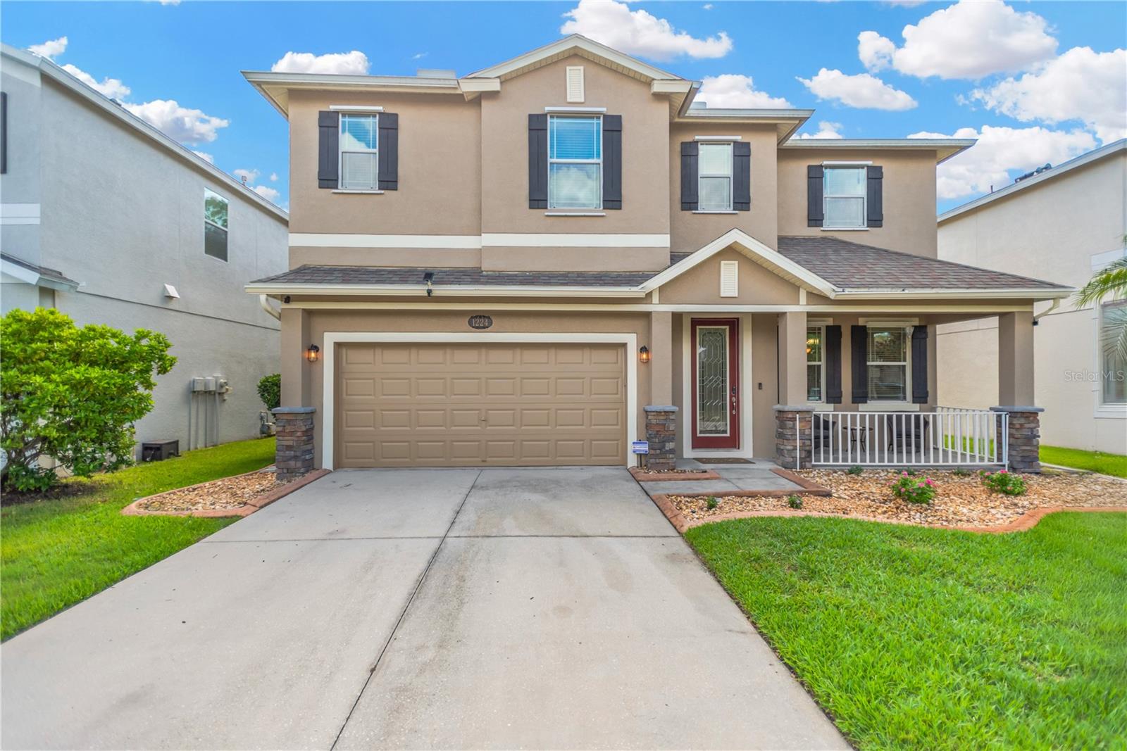 Discover this gorgeous 4-bedroom home built in 2012, nestled on a deep conservation lot with
exceptional privacy and curb appeal. Fresh landscaping and elegant stone accents frame the
stunning glass front door that floods the interior with natural light. Step inside to find a spacious
formal dining room/flex space with beautiful tile flooring that flows seamlessly throughout the
main level. The heart of the home is the completely updated kitchen featuring newly renovated
cabinets, luxurious quartz countertops, crisp white subway tile backsplash with dimmable under-
cabinet lighting, and premium stainless steel appliances including a gas range perfect for culinary
enthusiasts. The centerpiece granite farmhouse sink adds both style and functionality. The
kitchen's charming breakfast nook opens to the expansive family room, creating an ideal space
for entertaining and daily living. A convenient flex room off the family room provides the perfect
playroom or home office, with a nearby half bath that doubles as an ideal pool bath.
Enjoy maintenance-free living with new luxury vinyl plank (LVP) flooring on the stairs and
entire second floor, complementing the tile throughout the main level - no carpet anywhere! The
upper level houses all four bedrooms, including a generously sized second master suite with full
ensuite bath - perfect for guests or multi-generational living. Two additional secondary bedrooms
share a convenient Jack and Jill bathroom with tub/shower combination. The primary suite is
truly exceptional, featuring an enormous layout with a lovely sitting area, massive walk-in closet,
and spa-like ensuite bathroom complete with dual vanities, soaking tub, and separate walk-in
shower. The upper level also features a convenient second floor laundry room with cabinets for
storage, offering the ultimate in convenience. Slide open the doors to your newly screened-in
large patio with elegant new pavers, perfectly positioned for outdoor dining and entertaining with
a dedicated grilling area. The expansive backyard on conservation land offers ultimate privacy
with endless possibilities - plenty of space for a future pool while maintaining that secluded
retreat feeling. New privacy fencing on both sides ensures complete seclusion. Recent updates
include freshly painted interior and exterior, new gutters and hurricane shutters for peace of
mind, rebuilt AC system with UV light purification, new irrigation system, and the conservation
lot ensures permanent privacy. This exceptional home combines modern updates with thoughtful
design, offering the perfect blend of comfort, style, and outdoor living. Situated in an A-rated
school district with the elementary school right around the corner, this is a great location for
families. Enjoy plenty of shopping and dining nearby, plus easy travel with the Veterans
Expressway not far away. Don't miss this opportunity to own a truly move-in ready gem! See
attached list for complete details on all upgrades and improvements.