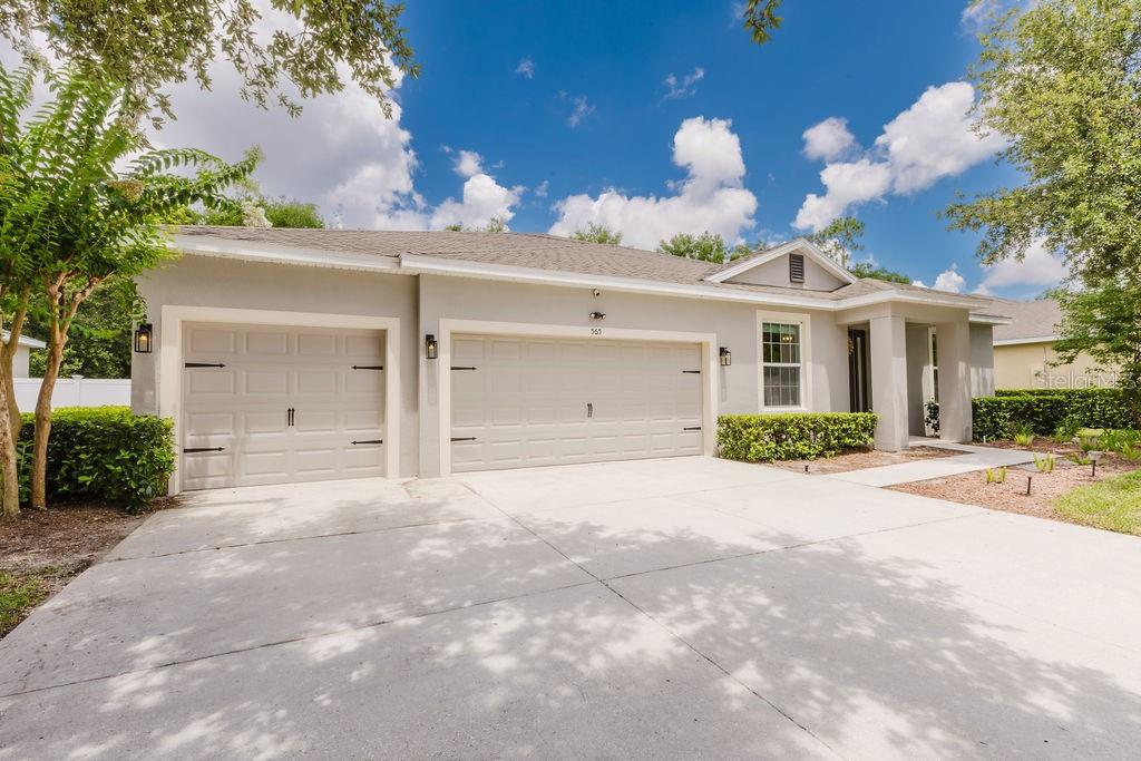 Expertly Renovated 4-Bedroom, 3-Bathroom Block Home in Established DeLand Neighborhood
Why put yourself through the hassle and wait of new construction when this beautifully updated Oxford model in Wellington Woods is available now. Prime location in mature well-maintained neighborhood in DeLand. As you enter the home you're flanked by the first of two home offices on your right, and an elegant formal dining room or bonus space on your left. Heading through the impressive foyer you'll enter the fully renovated gourmet kitchen with quartz countertops, farm sink, custom brass fixtures, four-burner Z-line gas range with pot filler, oversized eat-in kitchen island, and walk-in pantry with appliance garage.
The upgrades don't stop there: fresh interior and exterior paint, new luxury vinyl plank flooring, new ceiling fans, and brand new fully renovated laundry/mudroom with new GE washer & dryer, laundry sink, and built-in storage.
The split plan layout offers everything you're looking for: a large primary suite with walk-in closet and light and bright windows overlooking the beautiful views of the tree lined back yard. Primary bathroom boasts a soaking tub, walk-in tile shower, private lavatory, and dual vanities. Bedroom 2 features a walk in closet and shares a Jack-and-Jill bath with bedroom 3. Bedroom 4 has a beautiful view of the tree lined back yard and is conveniently located near guest bathroom and covered back patio. Private office and also a den perfect for a second home office or flex space. Oversized 3-car garage with utility sink for extra storage and space.
Outdoor living is enhanced by a beautiful backyard pergola and covered porch, perfect for entertaining or relaxing. Backyard view overlooks protected tree line. This home has all the upgrades you're looking for and is available now, with no hassle or wait. Call for a showing appointment today!