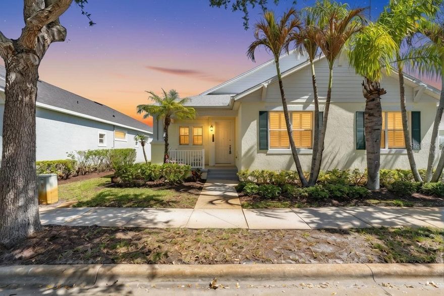 One or more photo(s) has been virtually staged. Beautifully updated villa in the sought-after Pointe West community! This 2-bedroom plus den, 2-bath home offers easy Florida living with stylish upgrades throughout. Enjoy a stunning new kitchen completed in 2024 featuring updated cabinetry, quartz countertops, stainless steel appliances, and added natural light from a sun tube. The home features tile and faux wood flooring throughout with no carpet, plus a relaxing primary bath with a whirlpool garden tub and an additional sun tube for extra natural light. Major updates include a newer roof (approx. 4 years), HVAC (approx. 7 years), and water heater (2022) for added peace of mind. Additional improvements include new gutters, new toilets, hurricane shutters for the screened lanai, and an oversized 2-car garage. HOA covers lawn care, tree trimming, mulch replacement, exterior painting, roof replacement, and more. Enjoy resort-style community amenities including pool, sidewalks, parks, and playgrounds in this beautifully maintained Pointe West neighborhood.