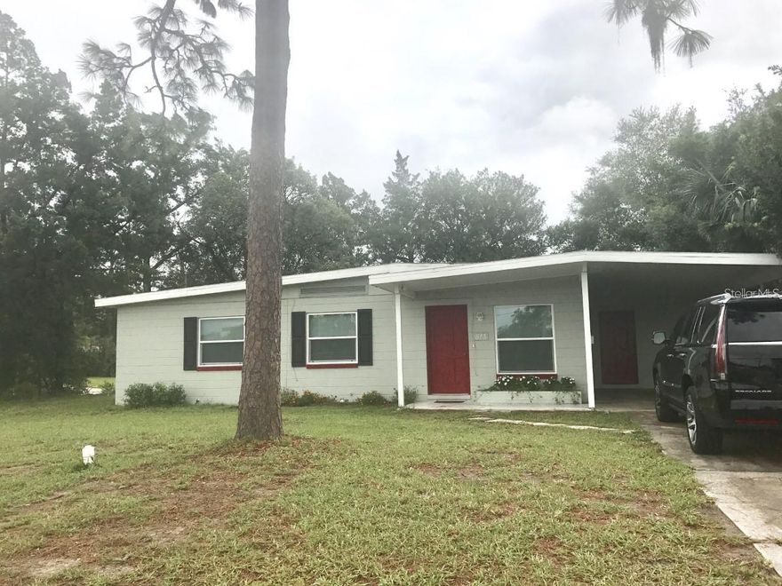 Fantastic looking solidly built three bedroom home with ceramic tile, newer windows, kitchen cabinets, and granite countertops located just south of Stetson University and across the street from the tennis and pickleball courts. This corner lot home has an inside laundry room and has newer vanities in both bathrooms. Large yard, close to everything, and a very comfortable home. (Photos are a few years old, before the current tenant, and are meant to show the size and finishes of the home)