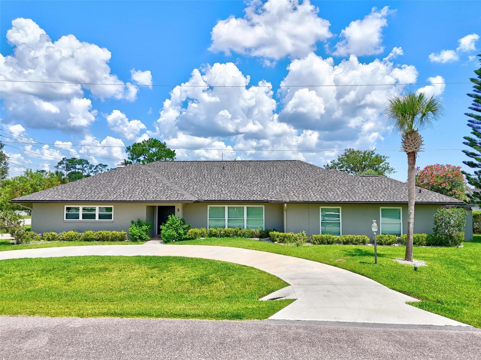 The Perfect Home for Entertaining—Inside & Out! This beautifully maintained home offers a spacious lanai with a large pool, plenty of room for lounging and dining, and tranquil views of the wide canal and private dock. Inside, double doors open up to a formal living and dining room with an office. The gourmet kitchen features granite countertops, stainless steel appliances with double island, wine cooler, center island and a picture window overlooking the pool. The cozy family room includes a wood-burning fireplace with stone accents and custom built-ins. The private primary suite is thoughtfully set apart from the three guest bedrooms—one of which features its own en-suite bath. The master bath offers double sinks, a walk-in shower, and access to a serene private courtyard with an outdoor shower. Enjoy peace of mind with recent updates including a newer HVAC system, brand new roof, windows, and driveway. Perfect for boaters, this home features a covered dock with boat lift and offers direct, no-turn access to the Intracoastal Waterway. This incredible home truly speaks for itself—come see it in person!
