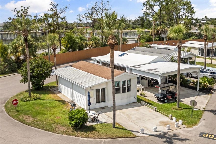 Welcome to affordable Florida living in a 55+ gated resort-style community with NO lot rent. This move-in ready 1-bedroom, 1-bath manufactured home is located at 9000 US Highway 192, Unit 11, Clermont, FL, where both the home and the land are owned.

The home offers an open layout, washer and dryer inside, and a functional kitchen with sink and stove, providing a comfortable living space with the flexibility to personalize. Pets are allowed based on HOA guidelines.

The monthly HOA of $230 (paid quarterly) includes ground maintenance, water, cable, and internet, along with access to extensive resort-style amenities. Community features include guarded security, two heated in-ground pools, hot tubs, 9-hole chip-and-putt golf course, pickleball, tennis, shuffleboard, bocce ball, mini golf, horseshoe pits, and Lake Davenport access with dock and boat slips. Residents also enjoy a two-story clubhouse with WiFi, library, shower facilities, and a full calendar of social activities and events.

Conveniently located near shopping, dining, medical facilities, and major attractions, including Disney. Ideal for year-round living, seasonal use, or downsizing in Central Florida.

Buyer to verify all information, HOA rules, and community restrictions.