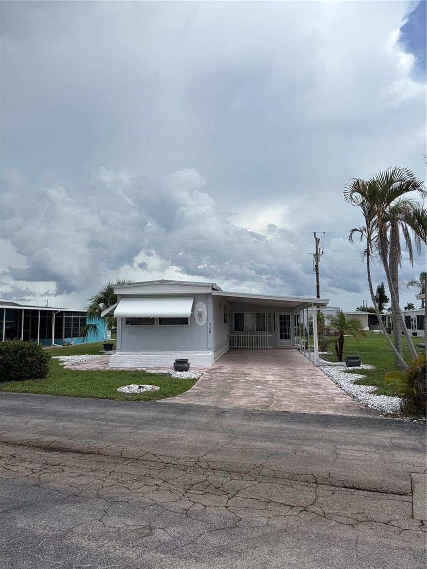 This beautiful well maintained fully furnished single wide with an additional enclosed room sleeps 6 or more. This home has 1 full bath and a half bath. It is located in the desirable Tamiami Village 55 and over, pet friendly community. This lovely community has 2 pools, library, shuffleboard, pickleball, billiards, horseshoes, clubhouse, exercise room and other activities for you to enjoy. It is conveniently locatednear Hiway 41, close to all the attractions of Fort Myers and Cape Coral has to offer. You canlive in this lovely home all year round or part time and rent it out if you desire. This home includes a high in demand certificate worth $22,000 which gives you lower monthly fees, vested interest in the community and voting rights. The park's common landry is one street over or there is room to add a washer and dryer, you will just need to add the washer and dryer hook-ups.