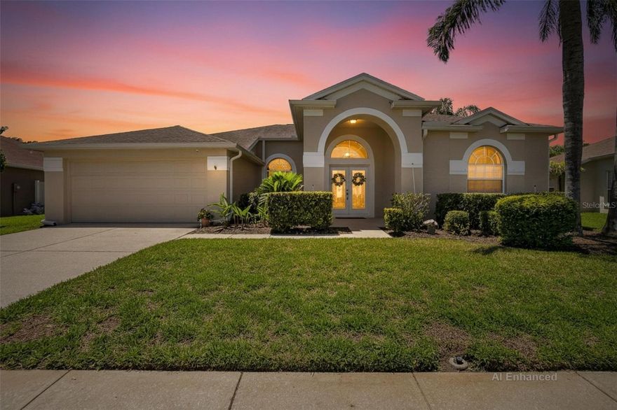 Beautifully maintained 4-bedroom, 3-bathroom home offering 2,392 square feet of living space in the gated community of The Landings at Bell Lake. This turnkey, move-in ready residence has been freshly painted inside and out and features an open, spacious layout with high ceilings, an expansive family room, and formal living and dining areas designed for comfortable living and entertaining.
The thoughtfully designed split floor plan provides added privacy, with the primary suite separated from the guest bedrooms. One guest bedroom offers excellent flexibility as a potential in-law suite, complete with its own private bath and separate entrance.
Two sets of sliding glass doors lead to a screened porch overlooking a peaceful seasonal pond, creating a relaxing outdoor retreat. The spacious primary suite includes a walk-in closet, dual vanities, a garden tub, separate shower, private water closet, and dedicated vanity area.
The kitchen is equipped with a breakfast nook, breakfast bar, under-sink reverse osmosis water filtration system, and a new dishwasher and disposal. Additional upgrades and features include new bedroom carpeting (2024), new bathroom floors (2024), hurricane shutters, a 2018 roof, serviced HVAC system with Wi-Fi thermostat (2022), sprinkler system,  solar-powered attic fans (2024), and 2024 Culligan water softener.
Conveniently located near highly rated public and private schools, shopping, dining, entertainment, and with easy access to I-75, this quiet sidewalk-lined community offers both comfort and convenience in an exceptional setting.