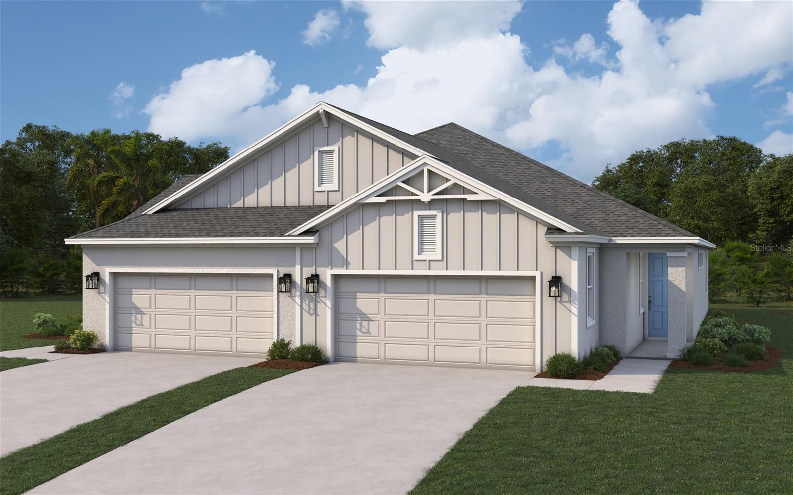 Under Construction. Come and see WILLIAM RYAN HOMES at Fairway Pointe in Sun City Center! Fairway Pointe is a 55+ landscaping maintenance included community with low HOA fees and no CDD. These villas have side windows making the home bright and cheerful, and include luxury features such as Impact Glass, Tankless Water Heaters, 8 foot doors, Natural Gas, and much more. Fairway Pointe is close to the Golf course, Hospitals, Shopping and highways. Purchasers may select interior finishes and upgrades, and have a $10,000 credit to be used at the design center. All measurements are approximate. Photo is a rending only (of two side by side units) and not the final color/finishes.