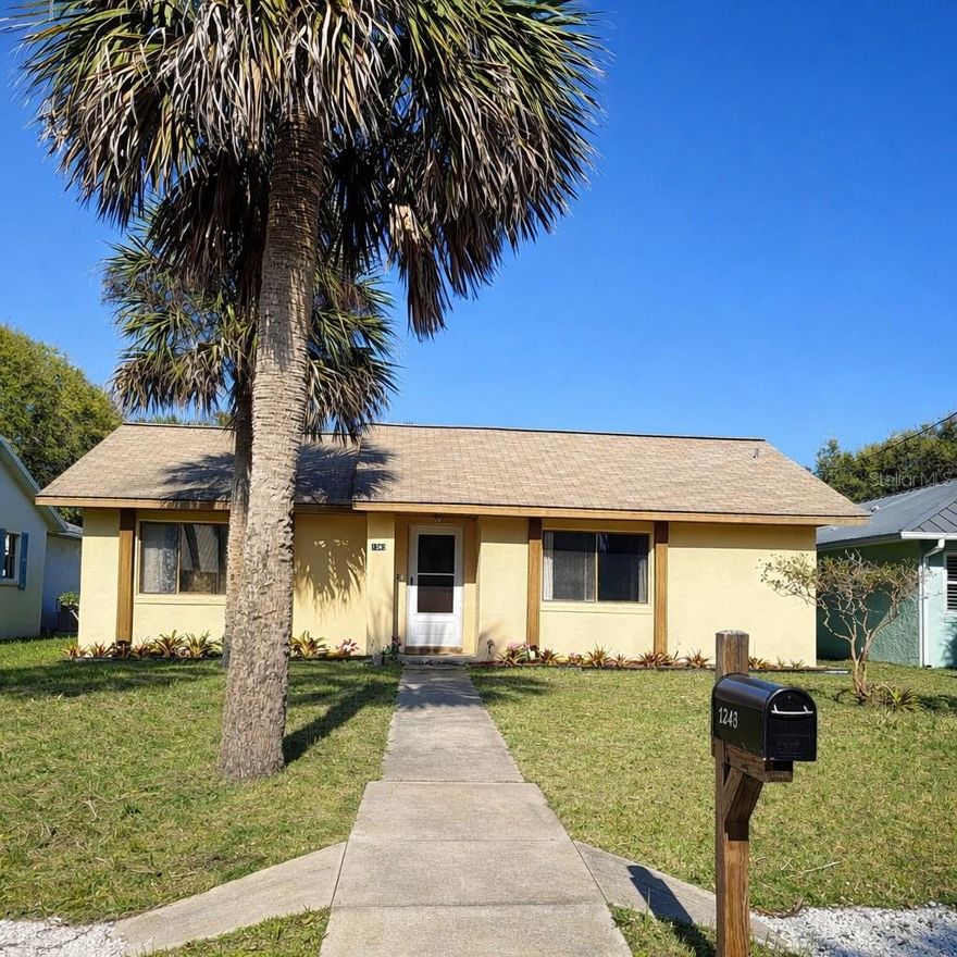 Opportunity awaits with this 2-bedroom, 2-bath home located on a spacious lot just minutes from the beach. Featuring solid bones and plenty of potential, this property is perfect for those looking to renovate and create their ideal coastal retreat. Being sold as-is and priced with needed TLC in mind—bring your vision and make it your own!